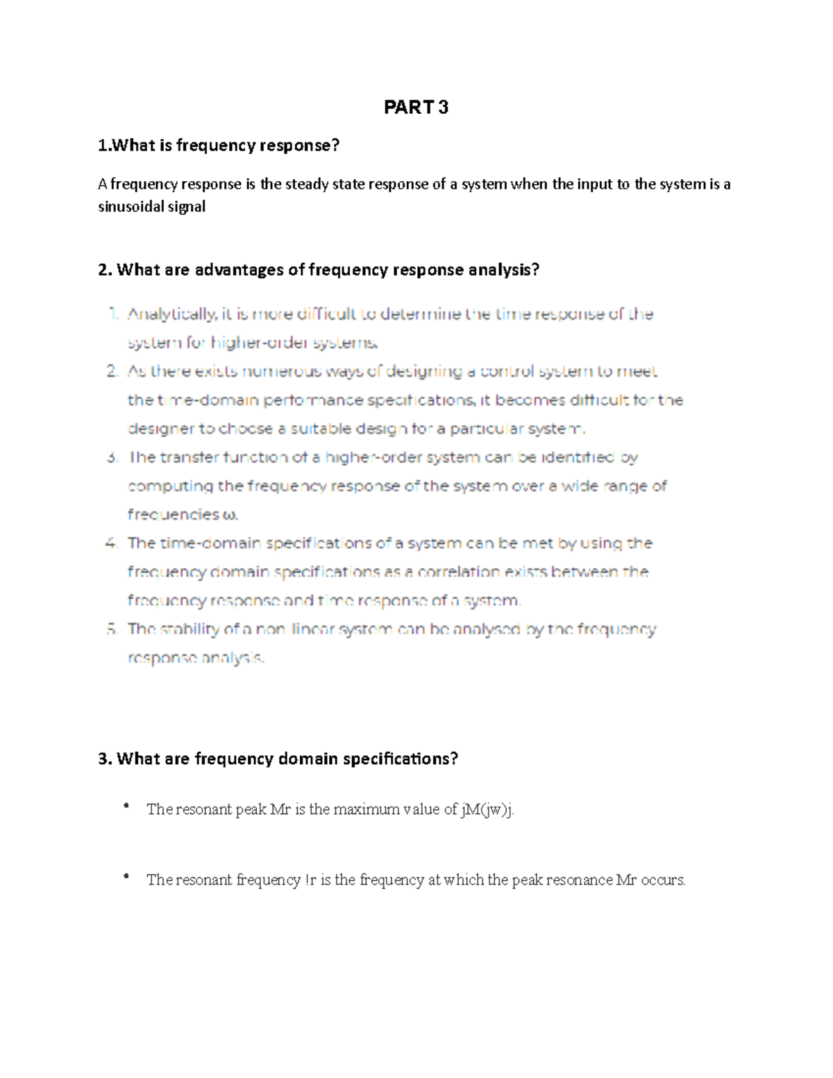 Control SYStem-6 - What are advantages of frequency response analysis ...