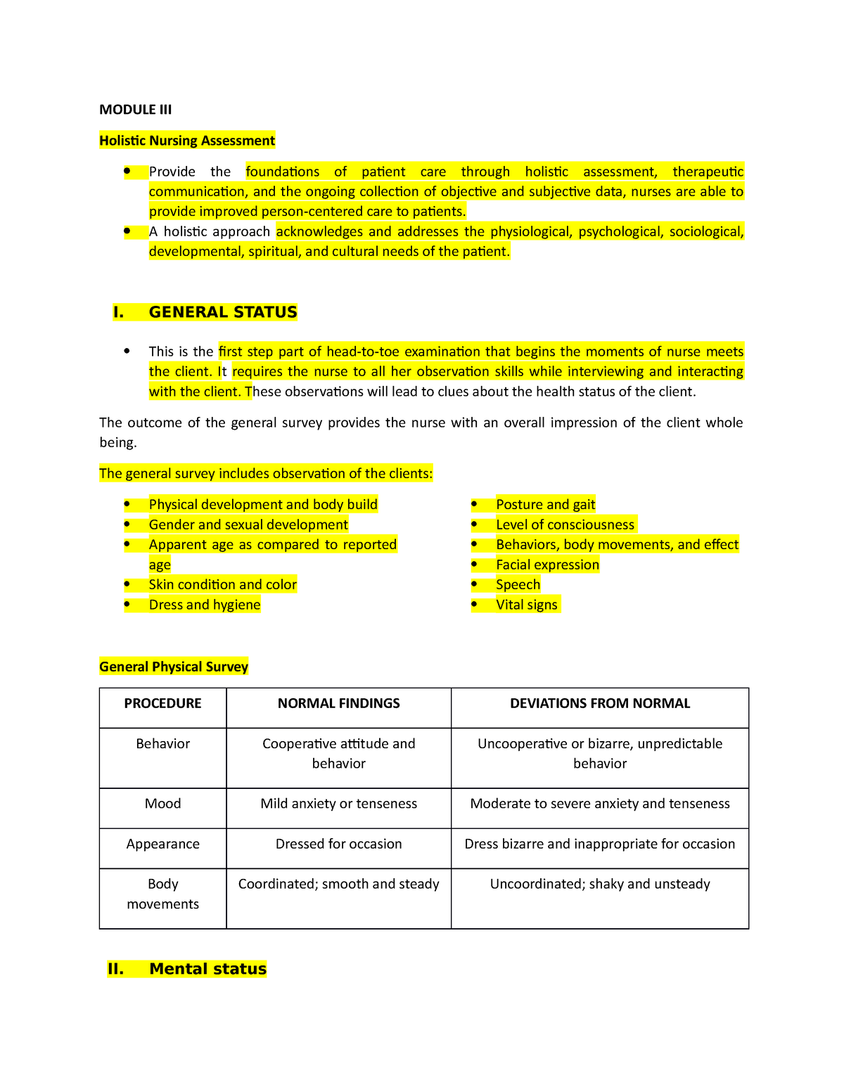 Inbound 6766088213262416612 - MODULE III Holistic Nursing Assessment ...