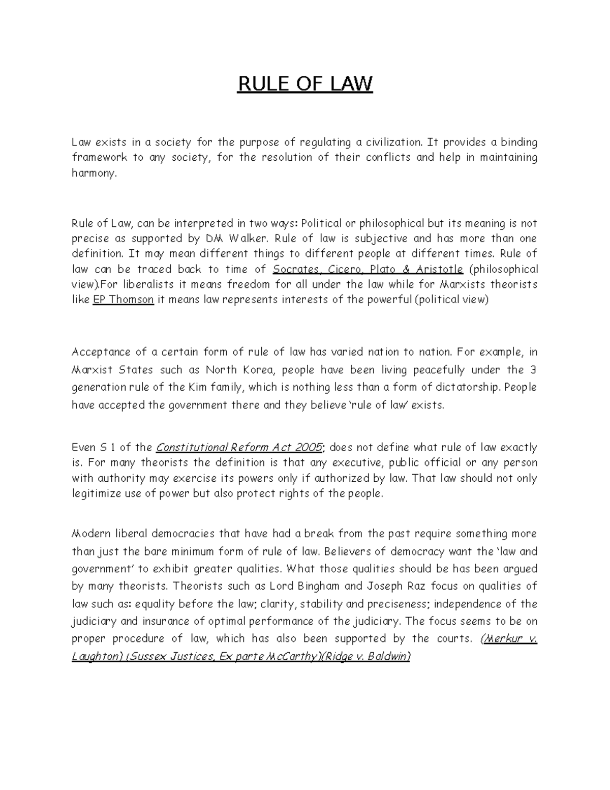 rule of law in pakistan essay pdf