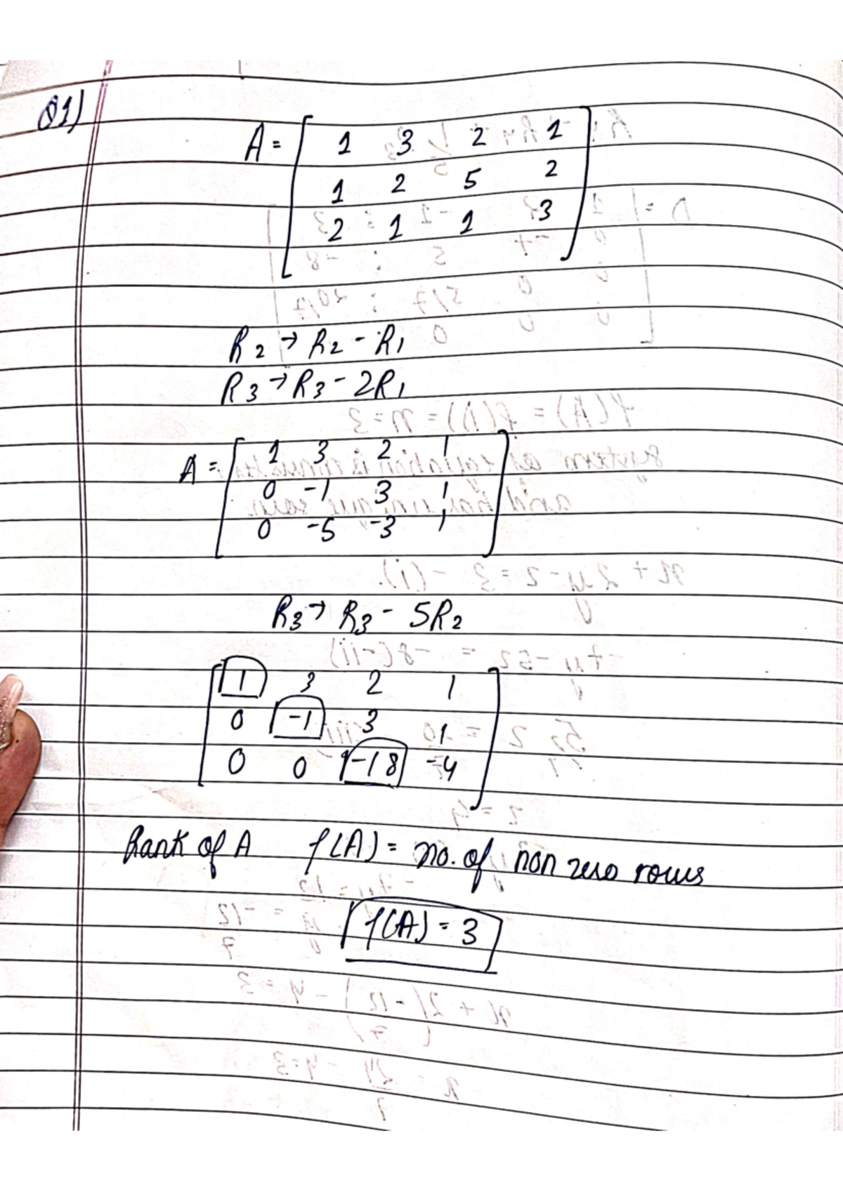 Maths assignment - 01) 13 2 5 2 1 2 2212 3 a 2 is I flos FIZ R2 O R3 (A ...