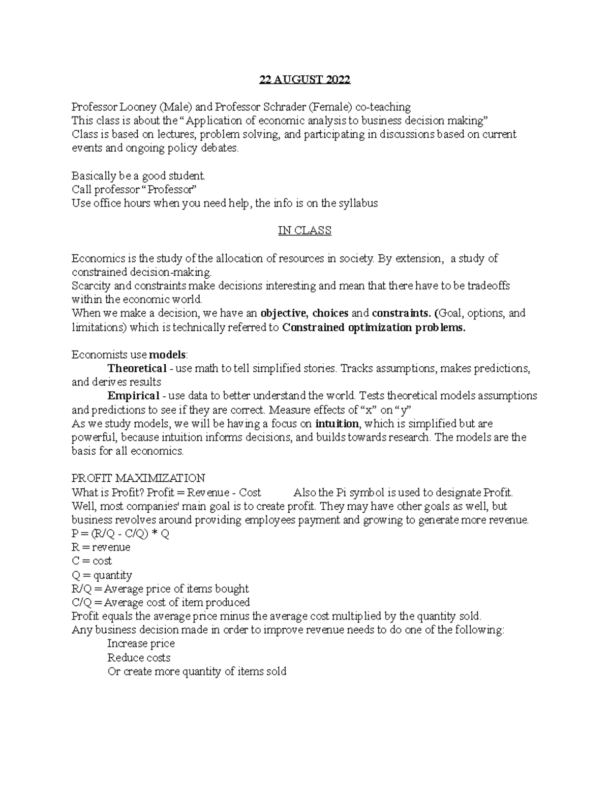 BUS2010 Midterm Note Compilation - Google Docs - 22 AUGUST 2022 ...