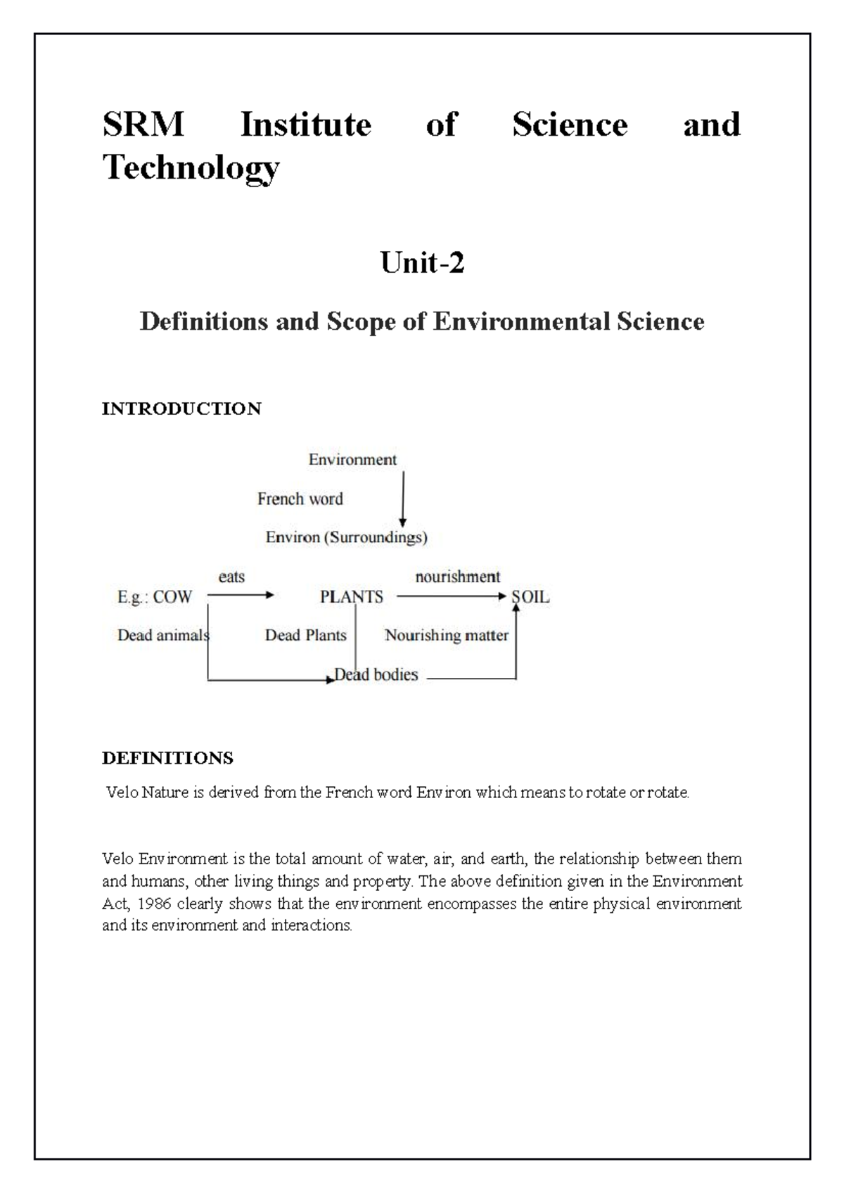 definitions-and-scope-of-environmental-science-srm-institute-of