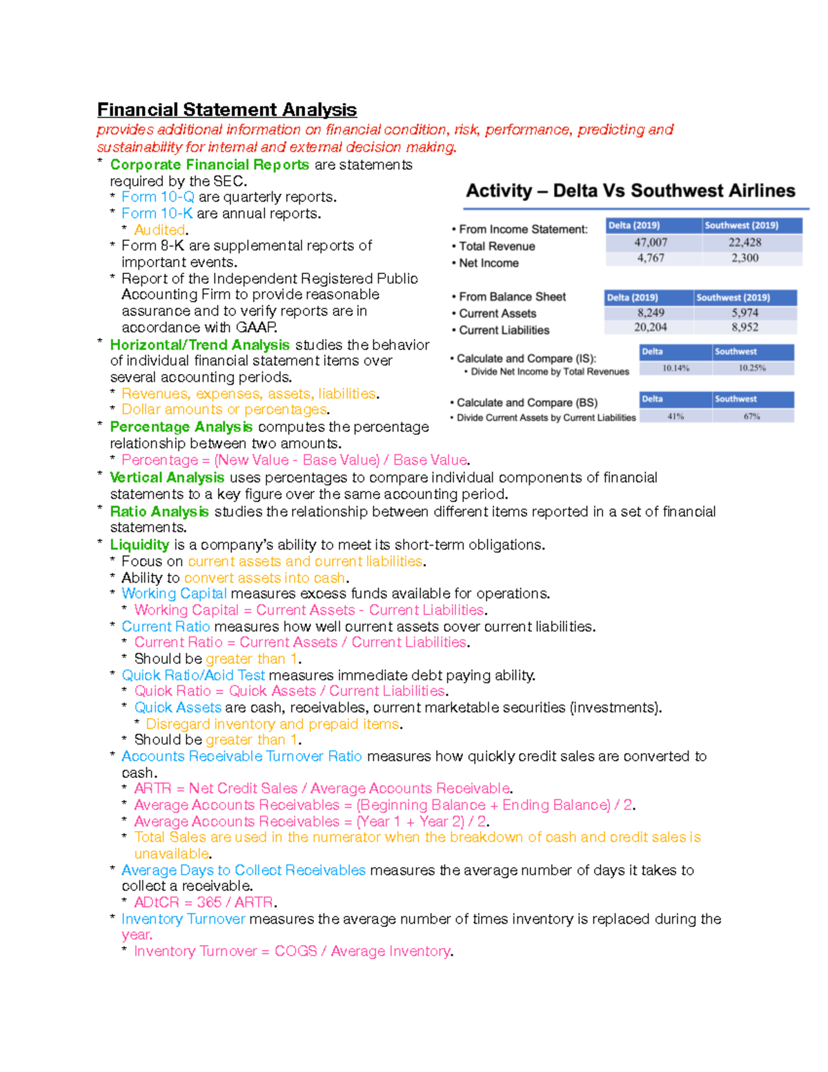 Chapter 9 PDF - Financial Statement Analysis - Financial Statement ...