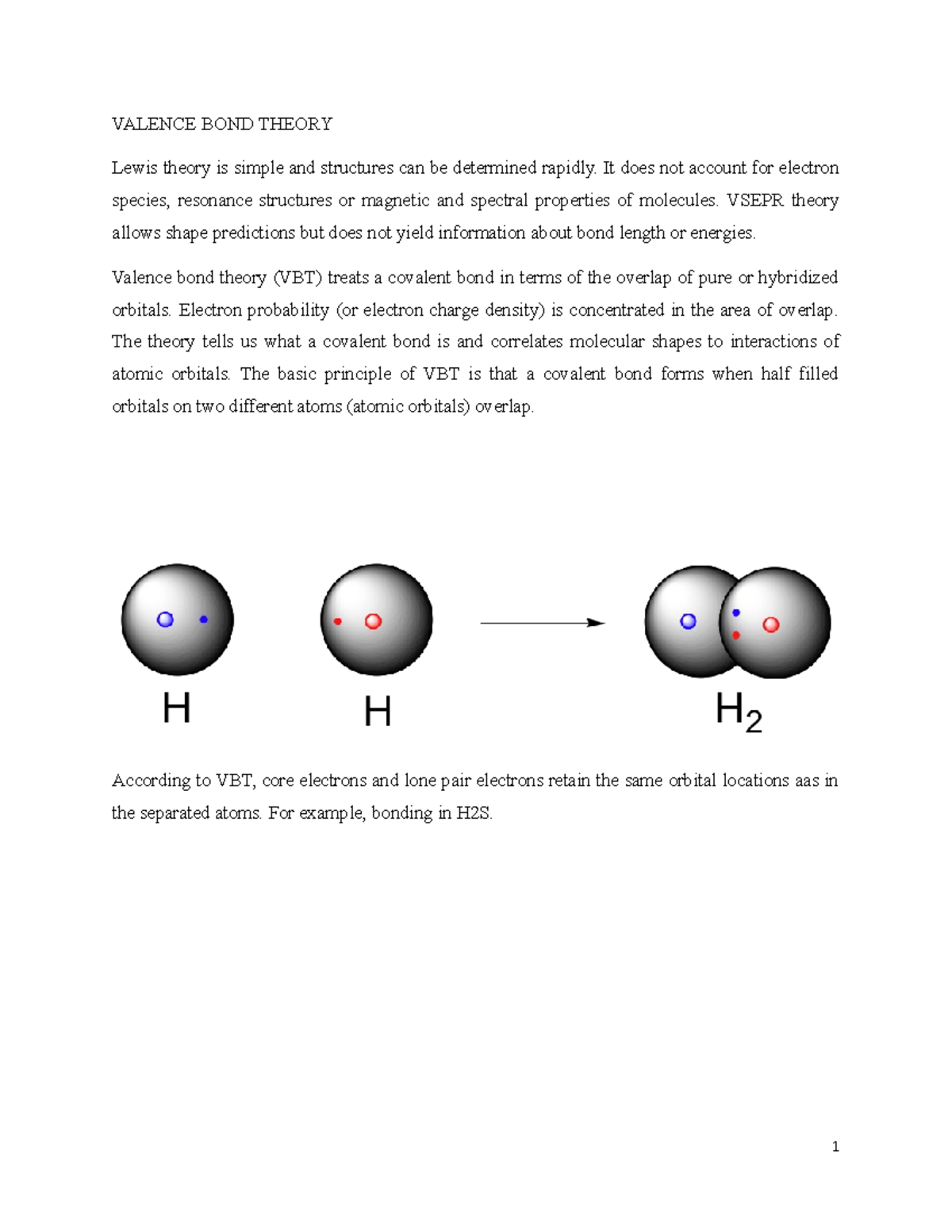 Lecture 13 VALENCE BOND THEORY Lewis Theory Is Simple And Structures