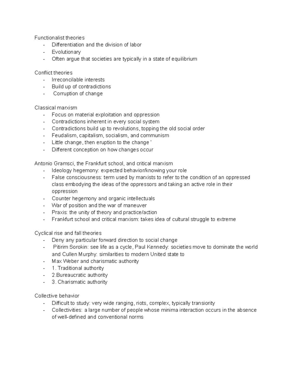 Chapter 12 Social movements and social changes - Functionalist theories ...