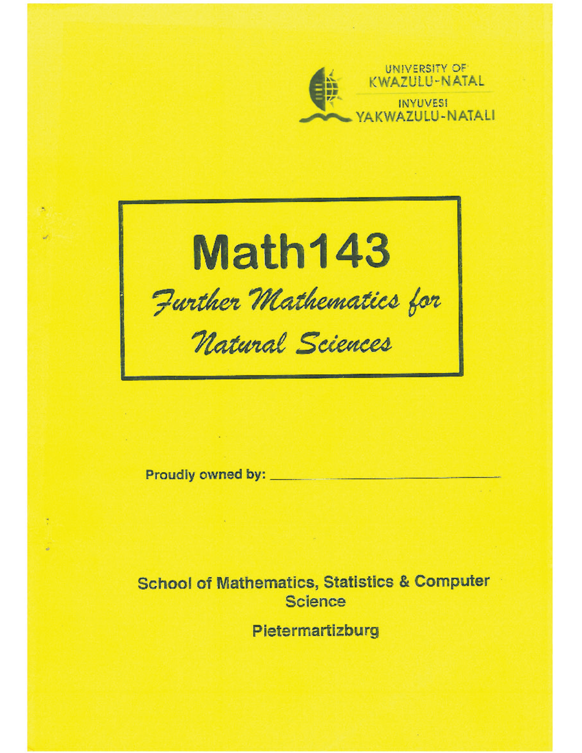 Chapter 1 New - notes - MATH143 - Studocu
