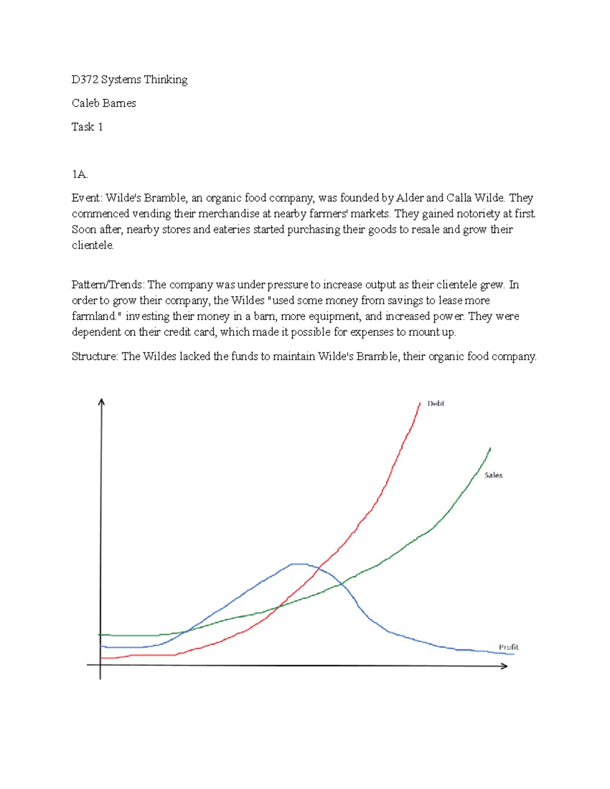 D372-Tasks 1 - D372-Tasks 1 - D372 Systems Thinking Caleb Barnes Task 1 ...