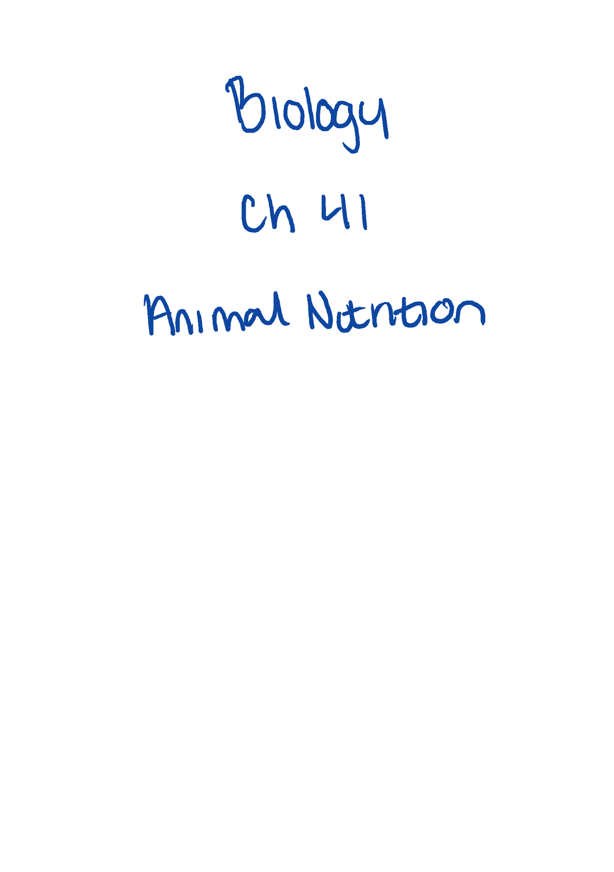 Ch 41 Animal Nutrition - BIOL 1B - Studocu