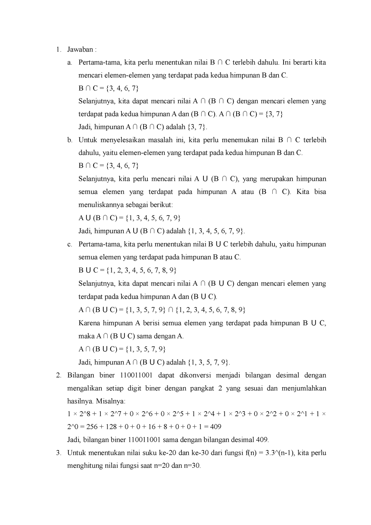 Tugas Matematika Sesi 3 - Jawaban : A. Pertama-tama, Kita Perlu ...