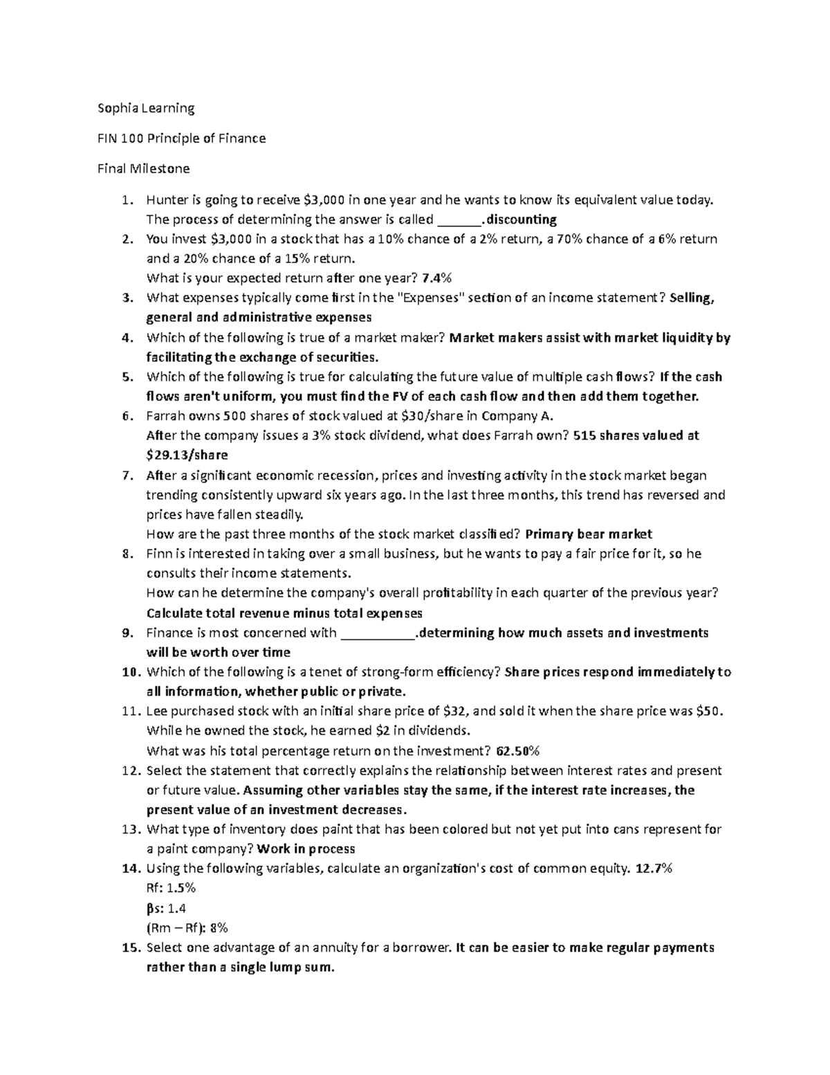 principle-of-finance-final-milestone-sophia-learning-fin-100