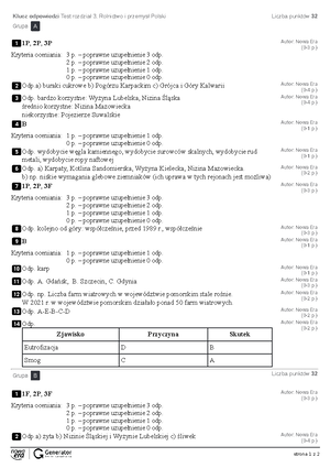Nowa Era Sprawdzian środowisko Przyrodnicze Polski www.studocu.com