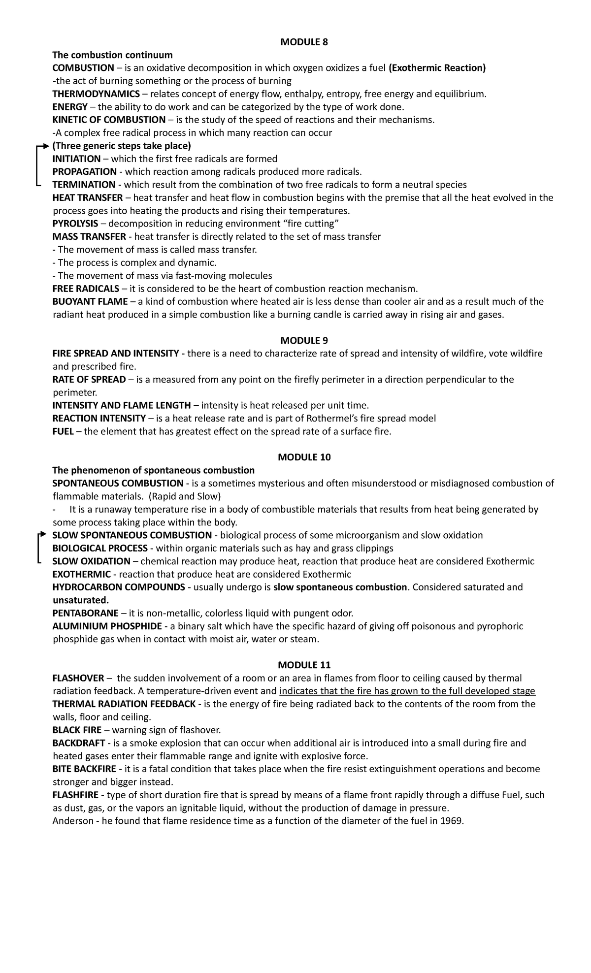 CRI189 P2Reviewer - Reviewer - MODULE 8 The Combustion Continuum ...