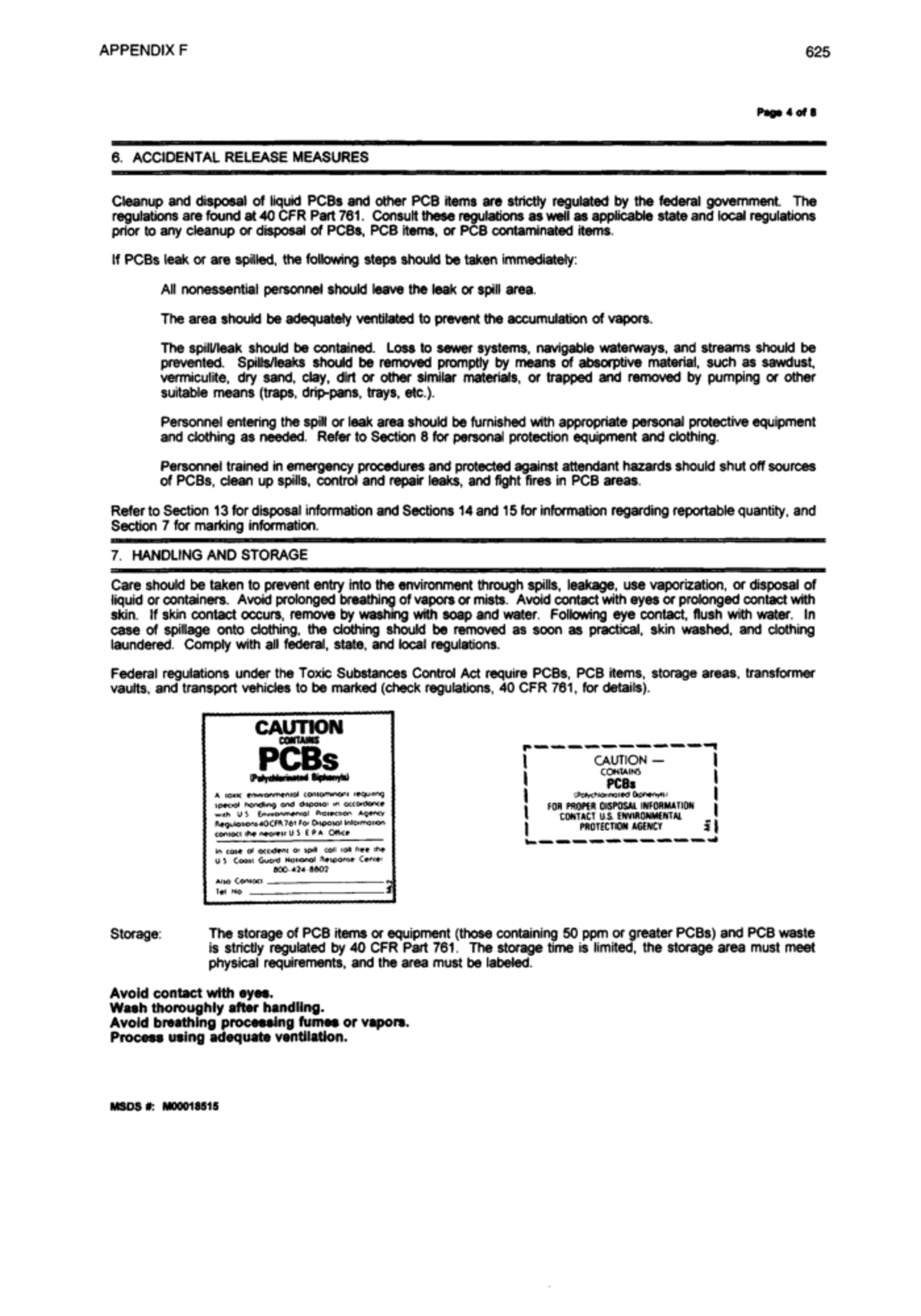 Analytical chemistry of pcbs 214 - APPENDIX F 625 Pag» 4 o f 8 6 ...