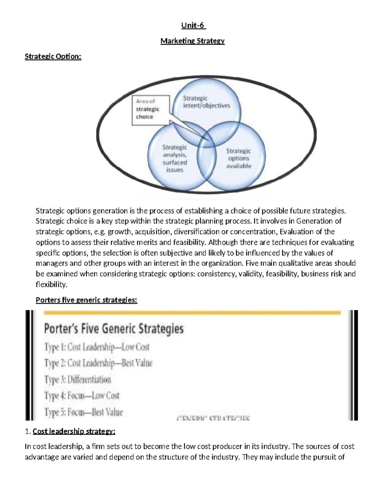 Unit-6 mba marketing - SUITABLE FOR MBA STUDENTS - Unit- Marketing ...
