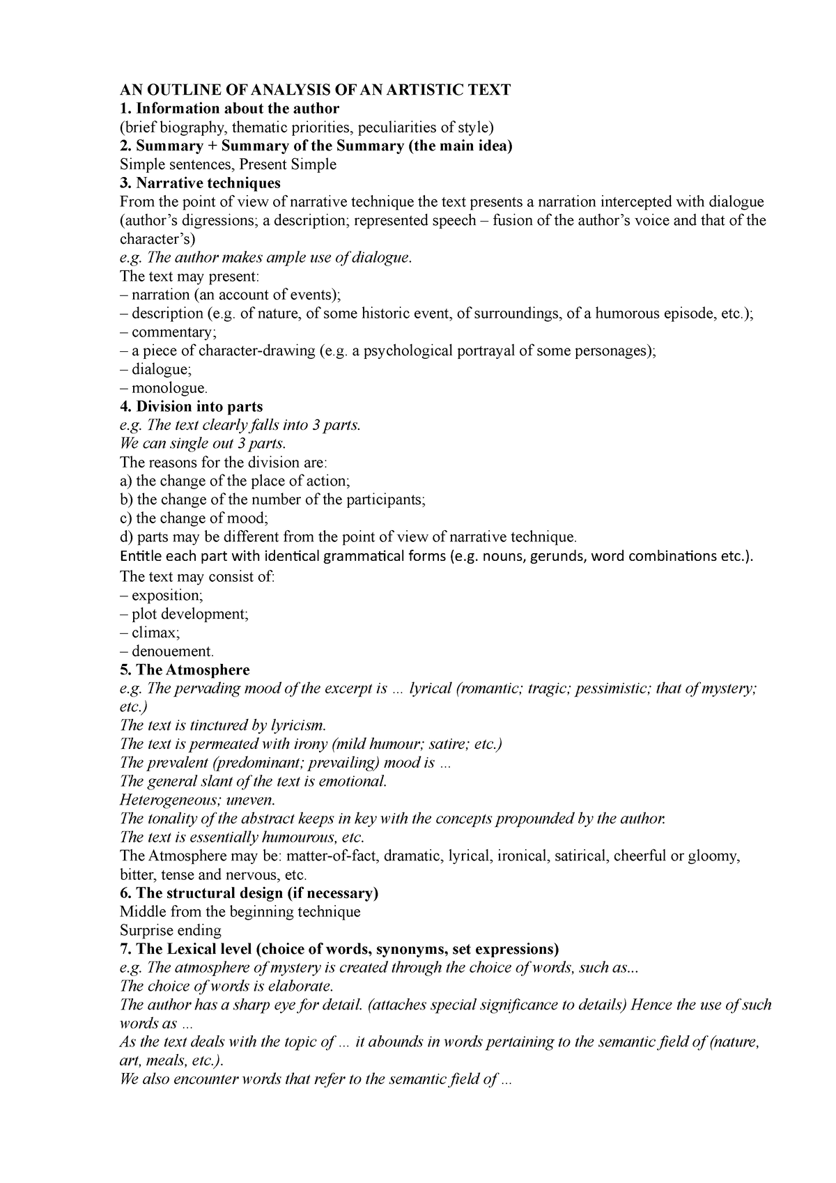 an-outline-of-analysis-of-an-artistic-text