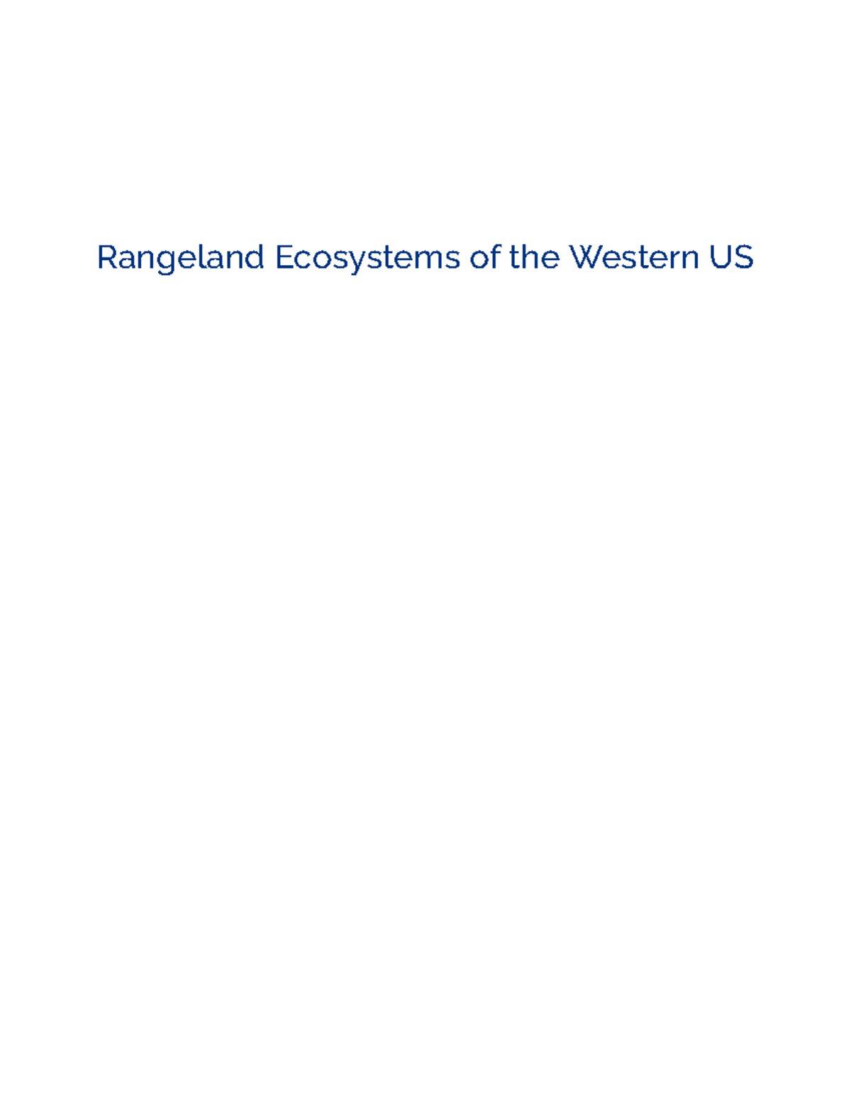 Rangeland Ecosystems Of The Western US 1672351834 - Rangeland ...