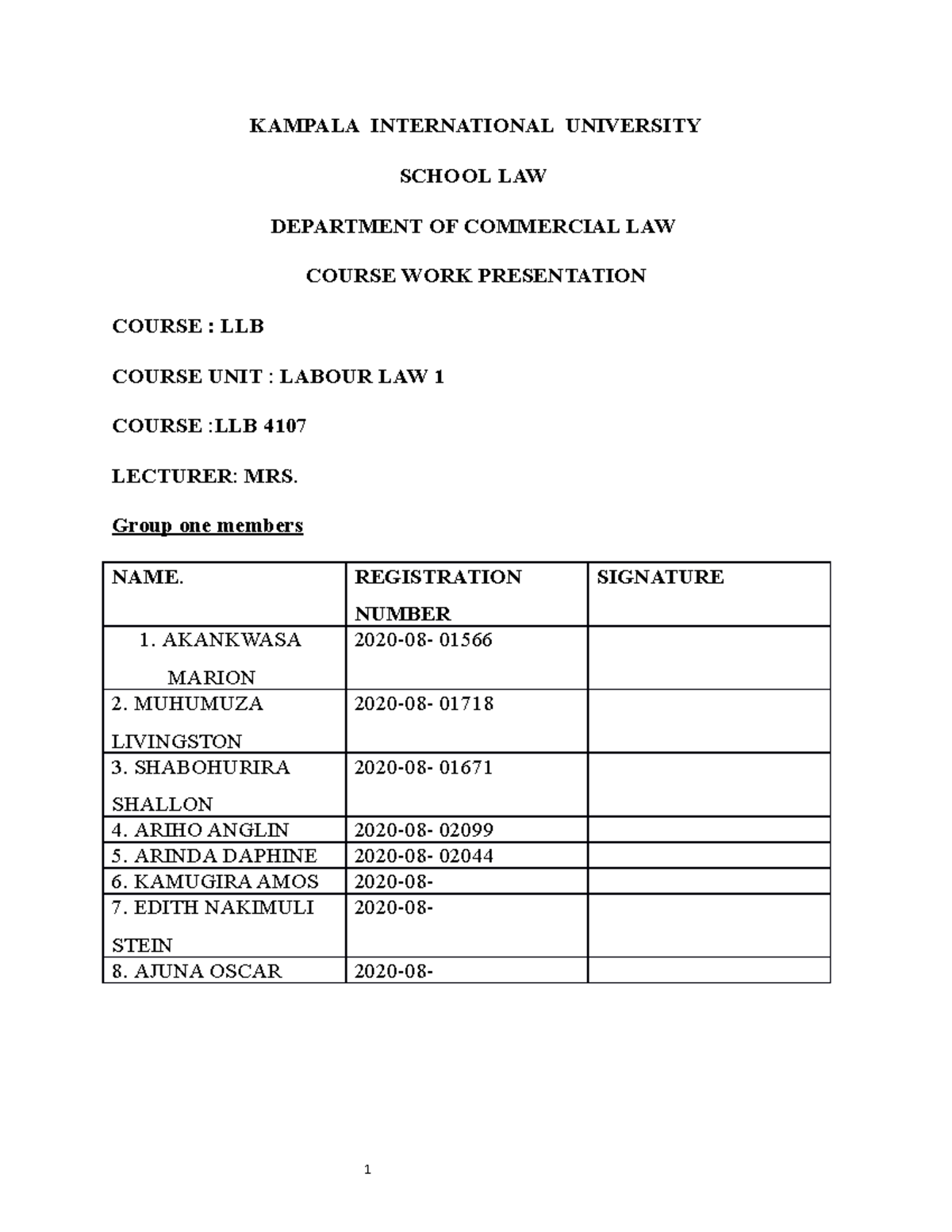 kampala international university faculty of law