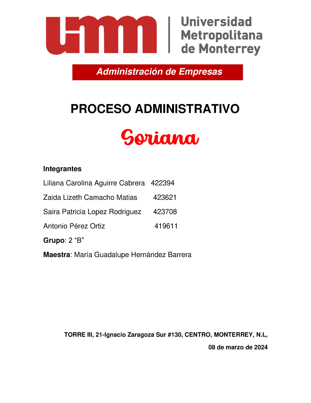 Organigrama, Integracion Y Direccion Soriana - PROCESO ADMINISTRATIVO ...