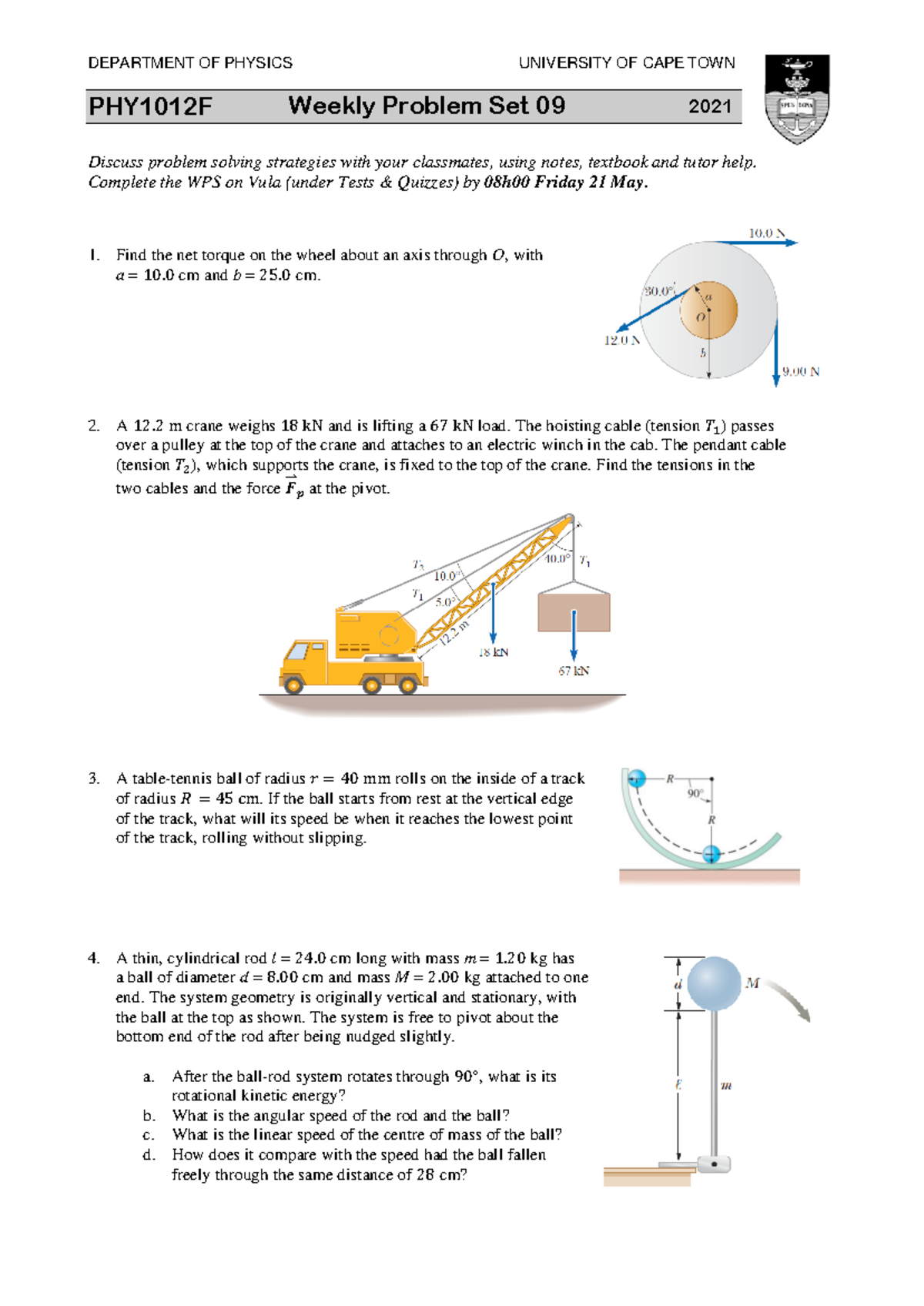 PHY1012F-wps09-21 Psoln - s PHY1012F Weekly Problem Set 09 2021 ...