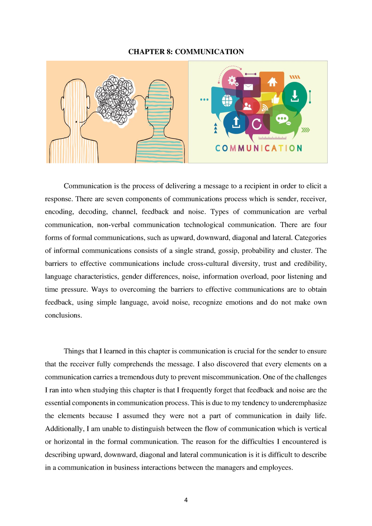 PAGE 4 - ......... - 4 CHAPTER 8: COMMUNICATION Communication Is The ...