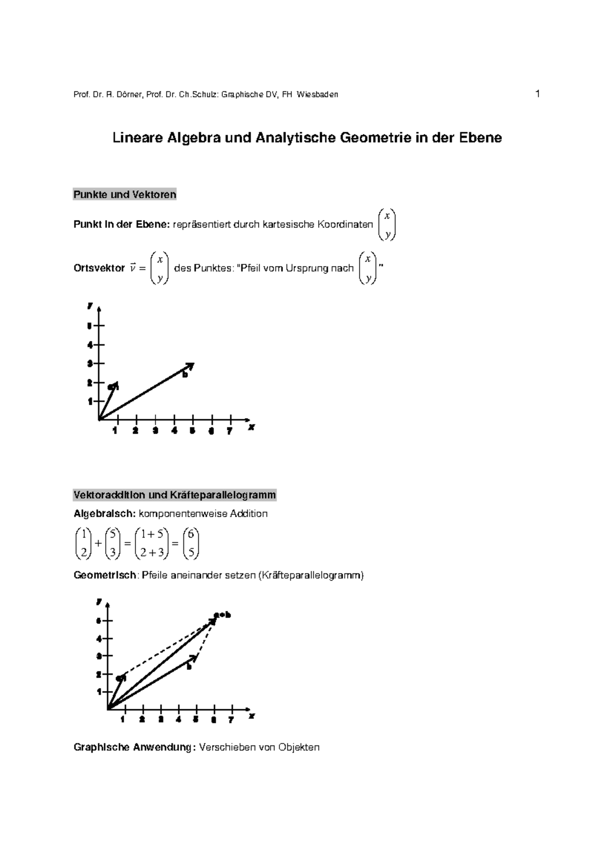 GDV-Formelsammlung-2D - Lineare Algebra Und Analytische Geometrie In ...