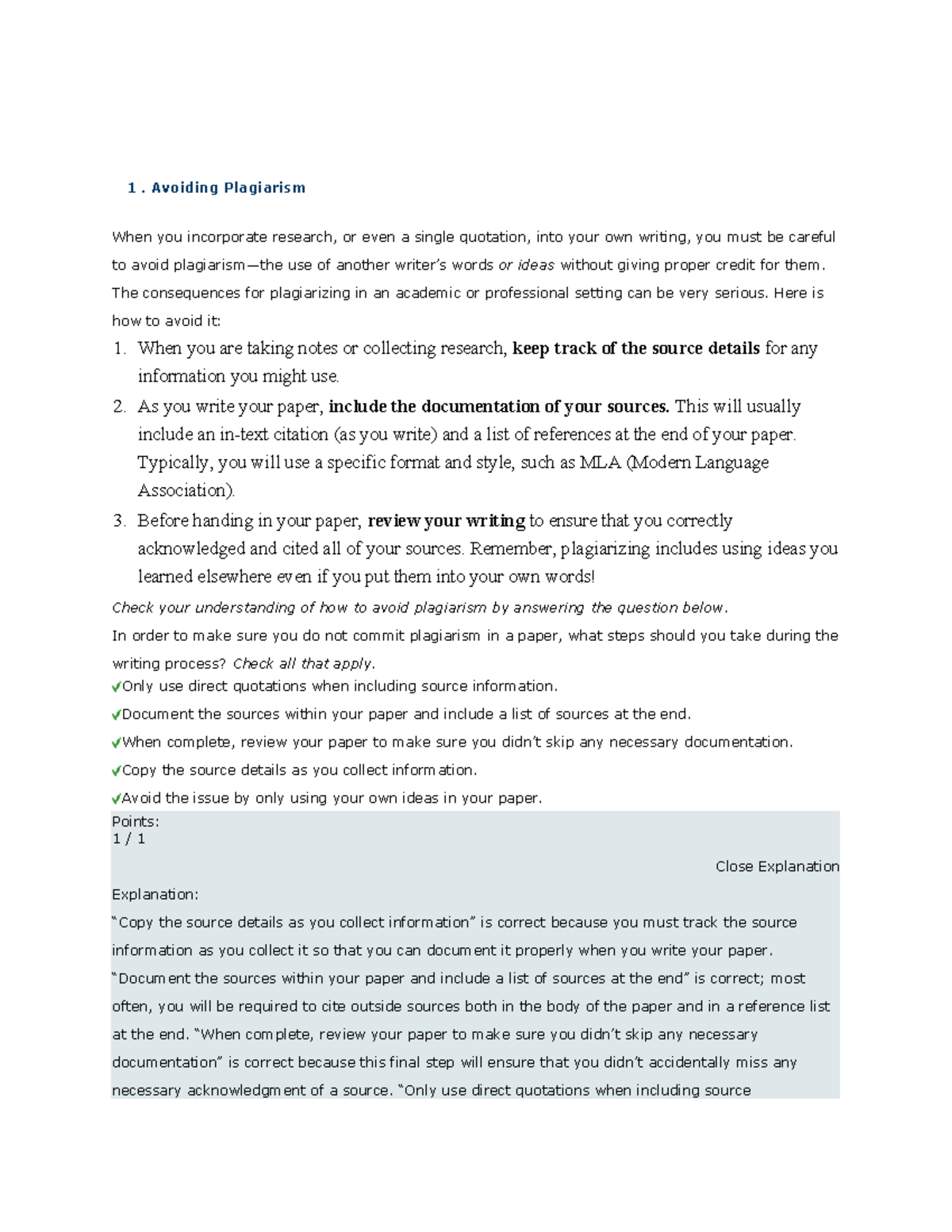 LU - ENGL101 Composition Practice- Plagiarism and Research Sources ...