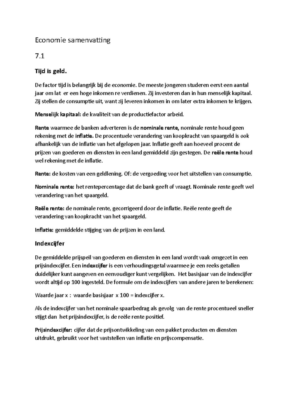 Economie Samenvatting 4vwo Praktische Economie - Economie Samenvatting ...