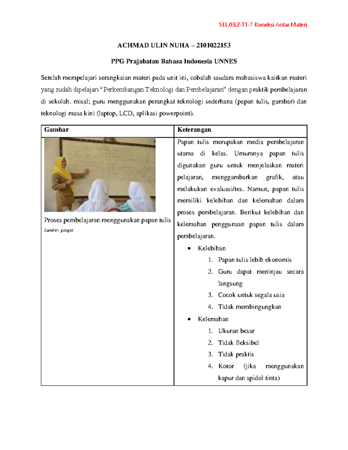 TEKNOLOGI Koneksi Antar Materi Topik 1 - SEL.03-T1-7 Koneksi Antar ...