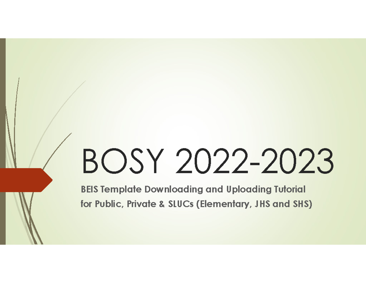 Beis 2022-2023 - BOSY 2022- BEIS Template Downloading and Uploading ...