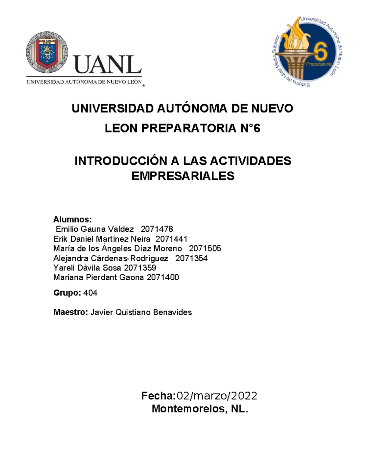 E.G.V AR Etapa 2 IAE - actividad requisito - UNIVERSIDAD AUTÓNOMA DE ...
