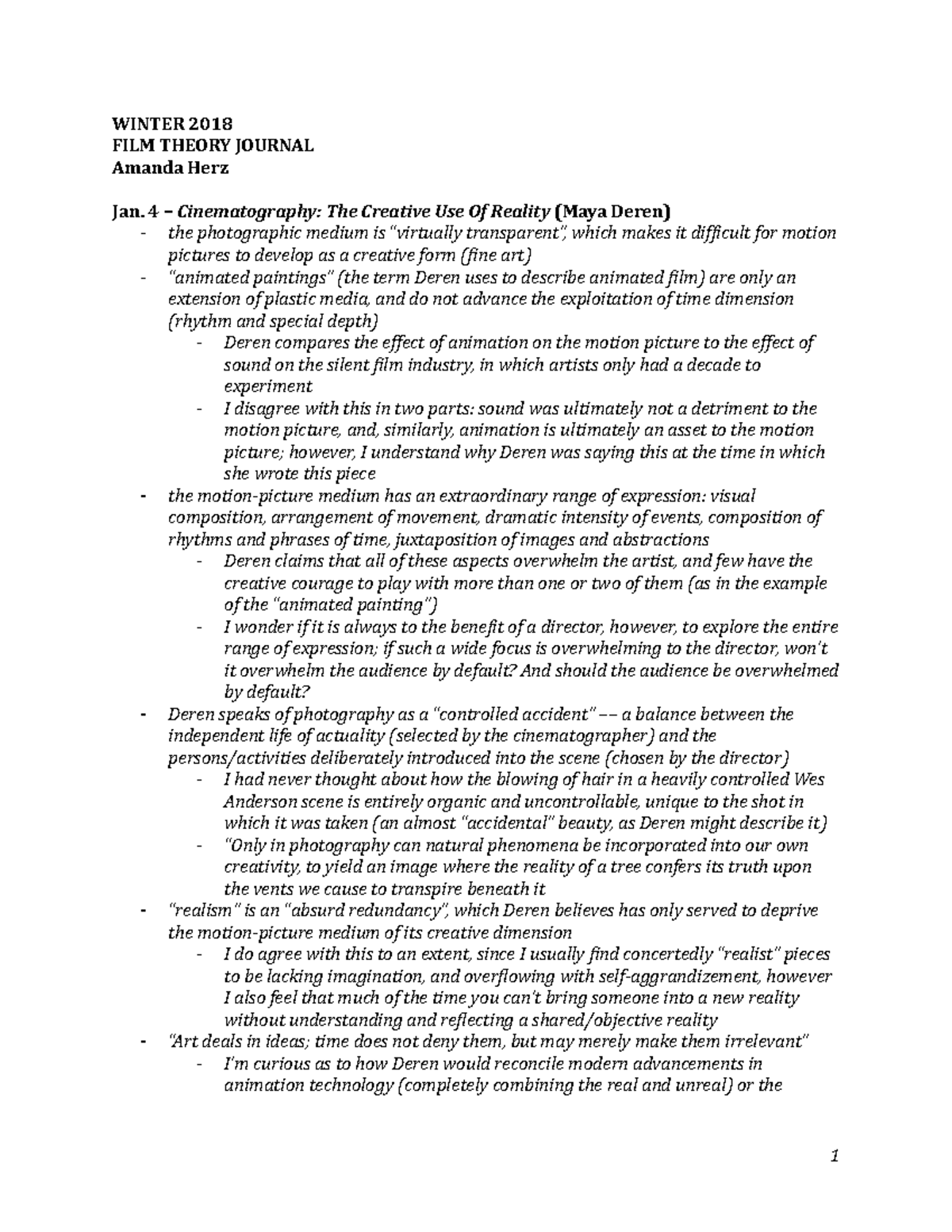 Film Theory Journal Final - WINTER 2018 FILM THEORY JOURNAL Amanda Herz ...