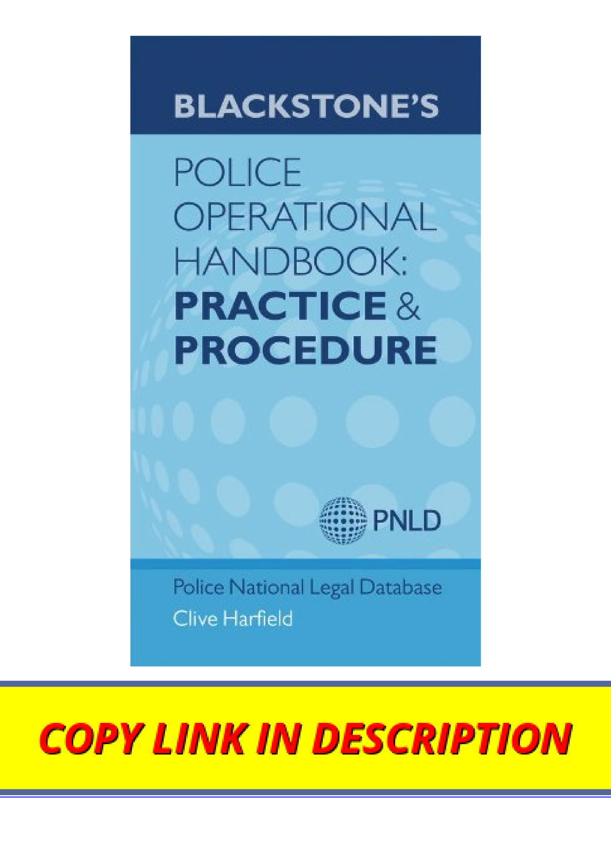 Download Blackstones Police Operational Handbook Practice And Procedure