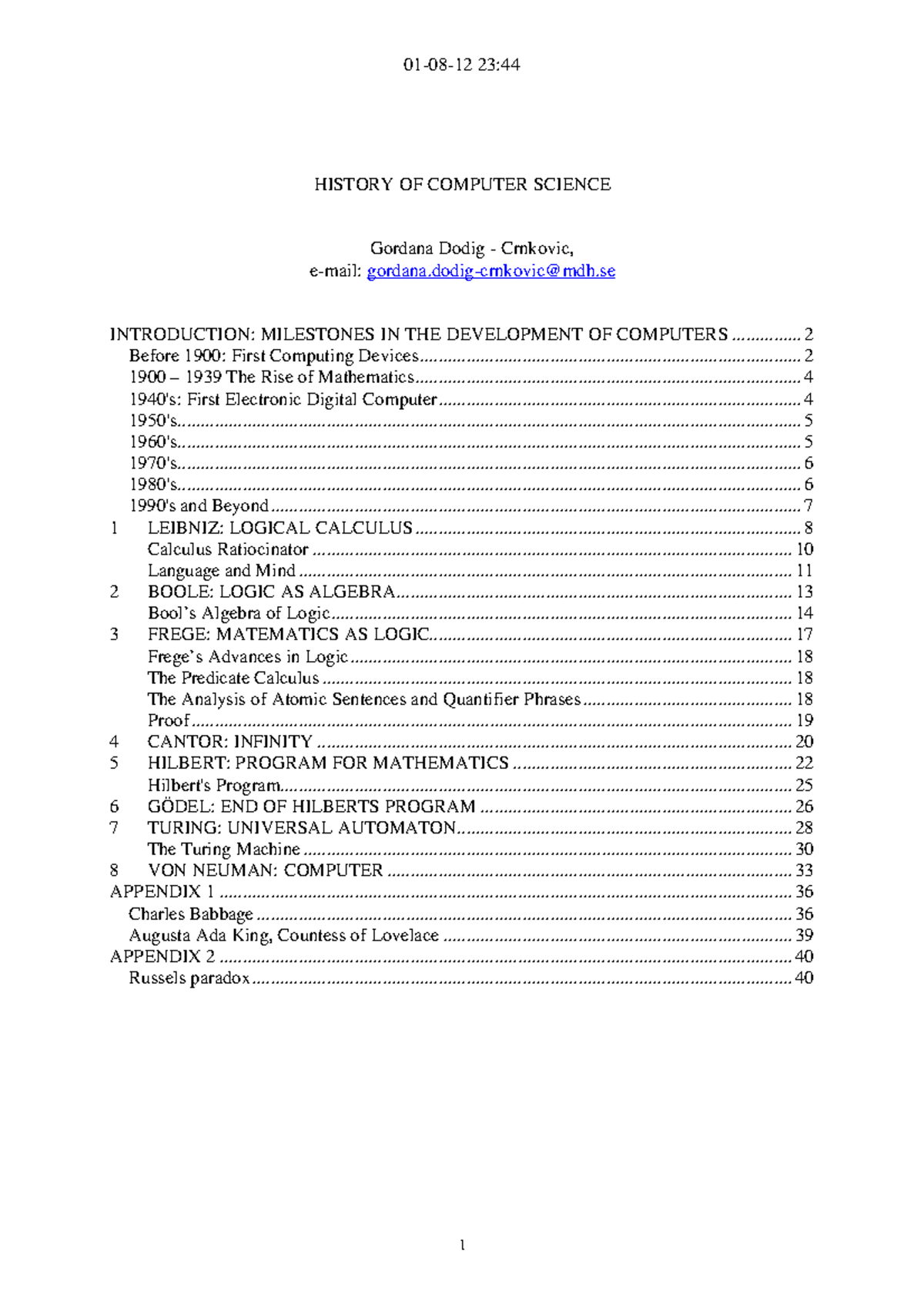 History of computer science (Dodig-Crnkovic G.) (z-lib - HISTORY OF ...