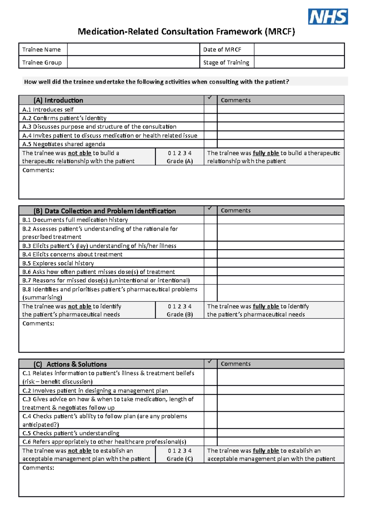 Mrcf - mrcf for once - Medication-Related Consultation Framework (MRCF ...