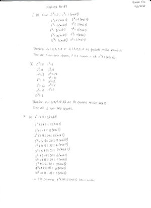 Math 483 Homework 9 - MATH 482 - Studocu