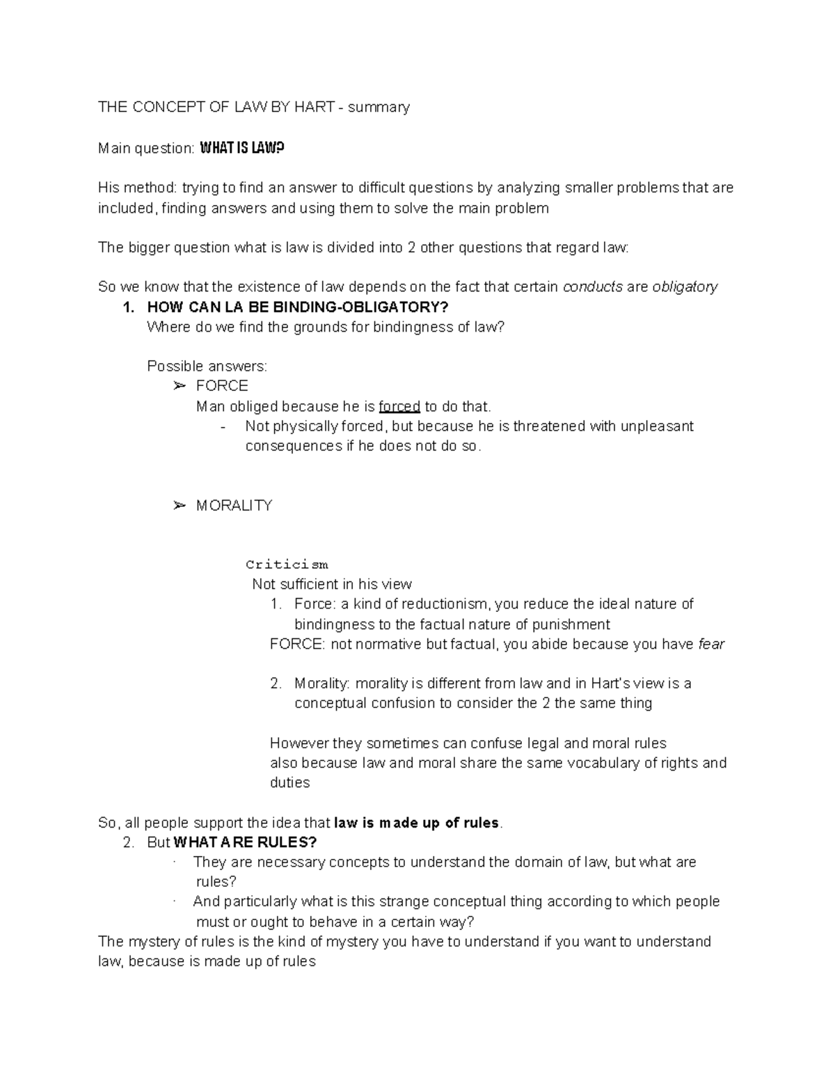 the-concept-of-law-by-hart-summary-the-concept-of-law-by-hart