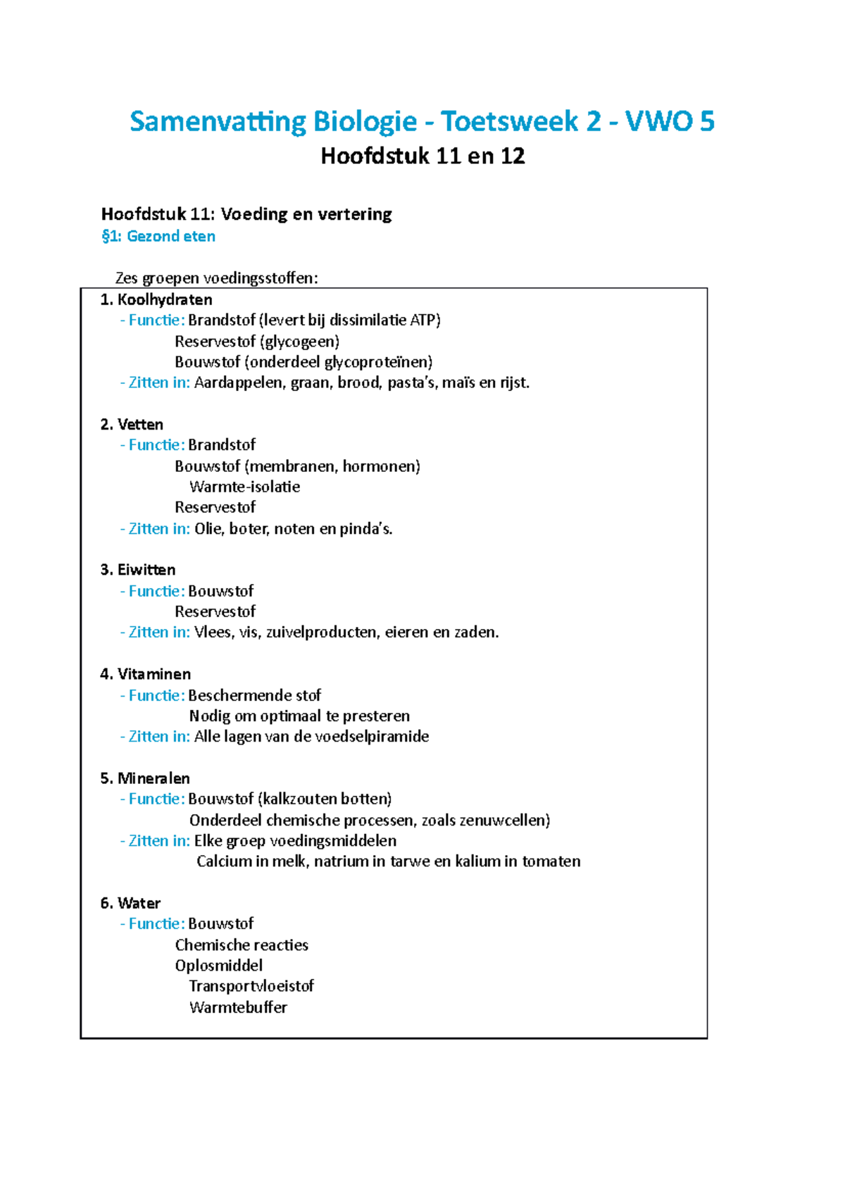 Samenvatting Biologie Nectar Hoofdstuk 11 En 12 - Samenvatting Biologie ...