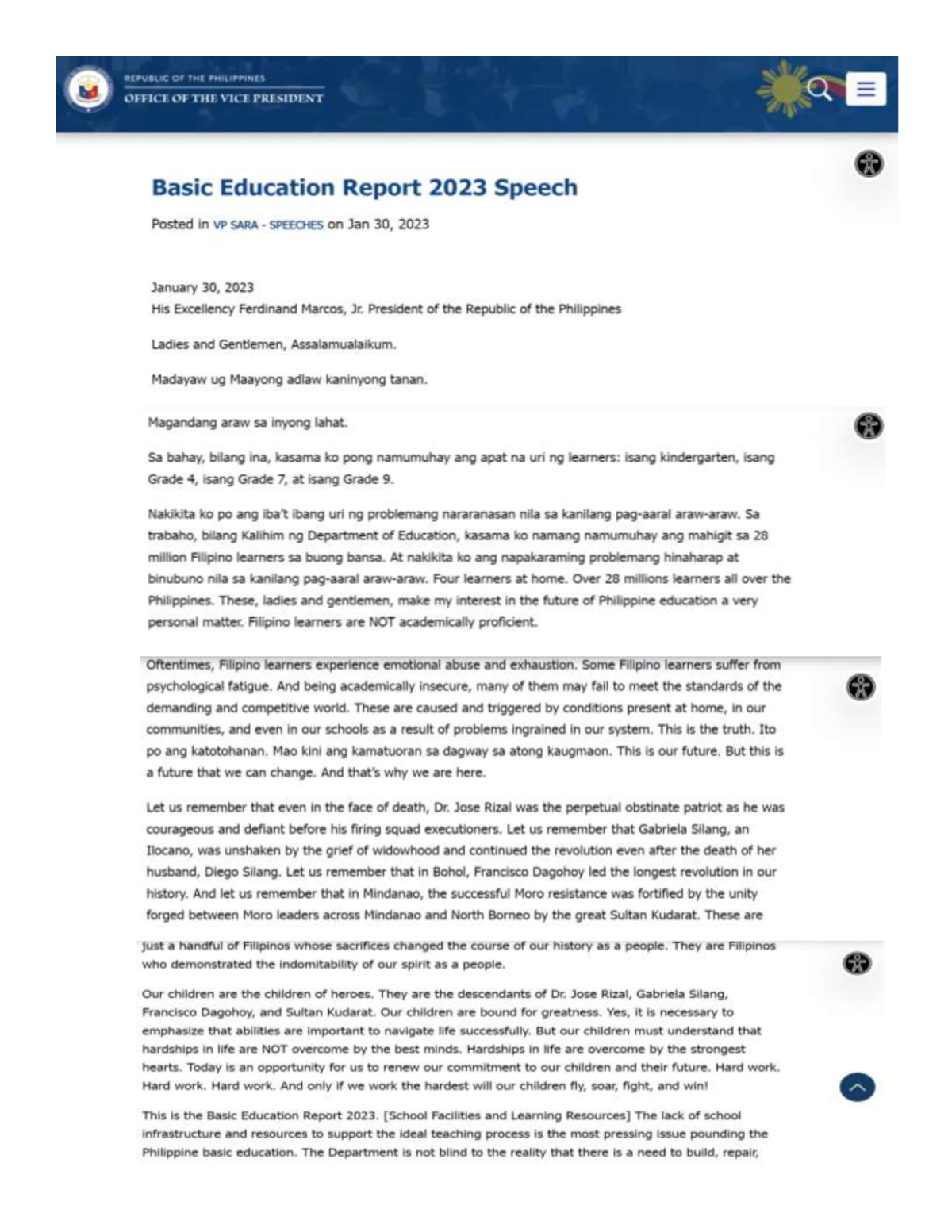 basic education report 2023 pdf