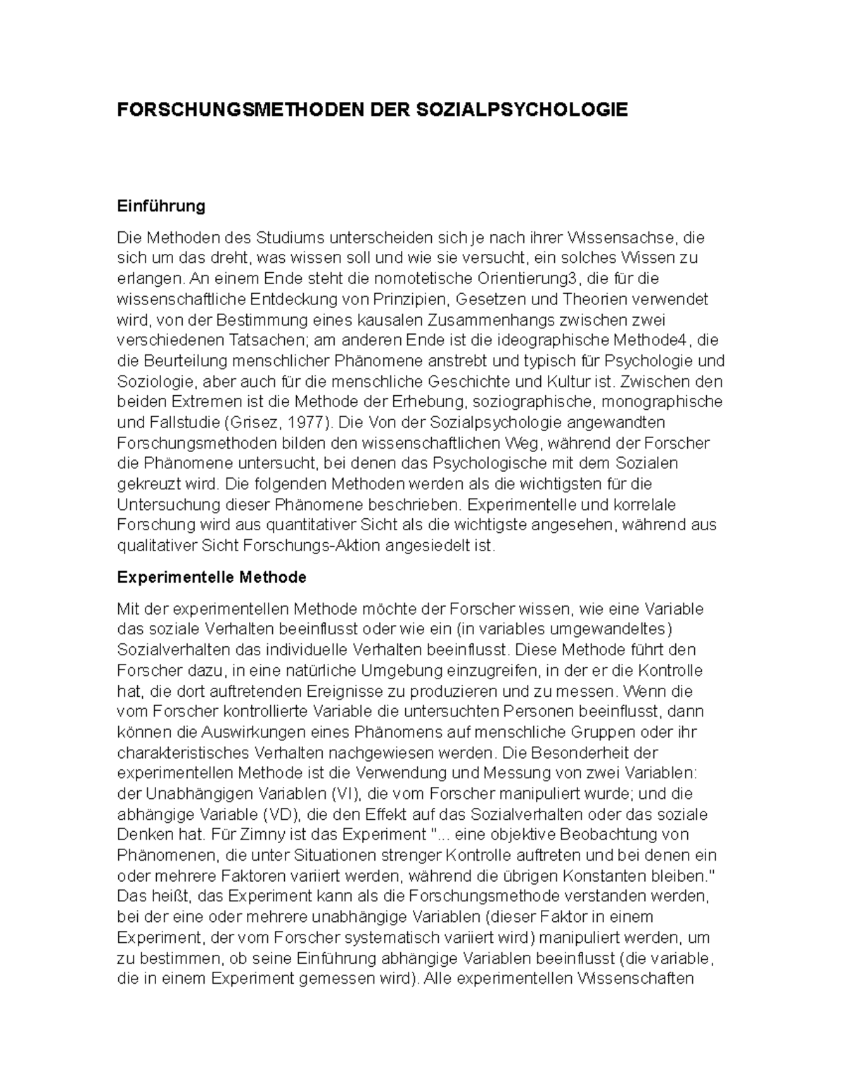Forschungsmethoden der sozialpsychologie - FORSCHUNGSMETHODEN DER SOZIALPSYCHOLOGIE Einführung ...