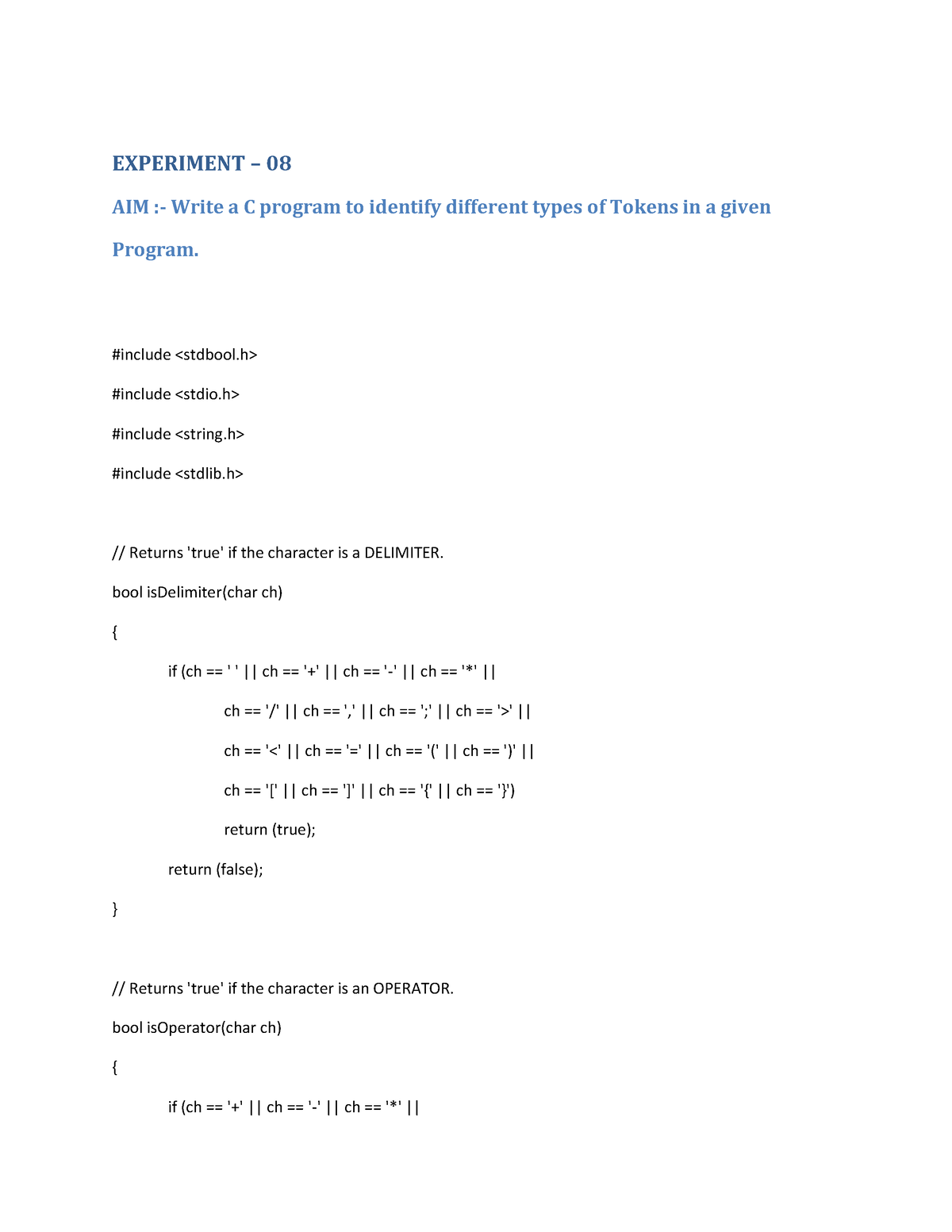 cdexpss-experiment-08-aim-write-a-c-program-to-identify