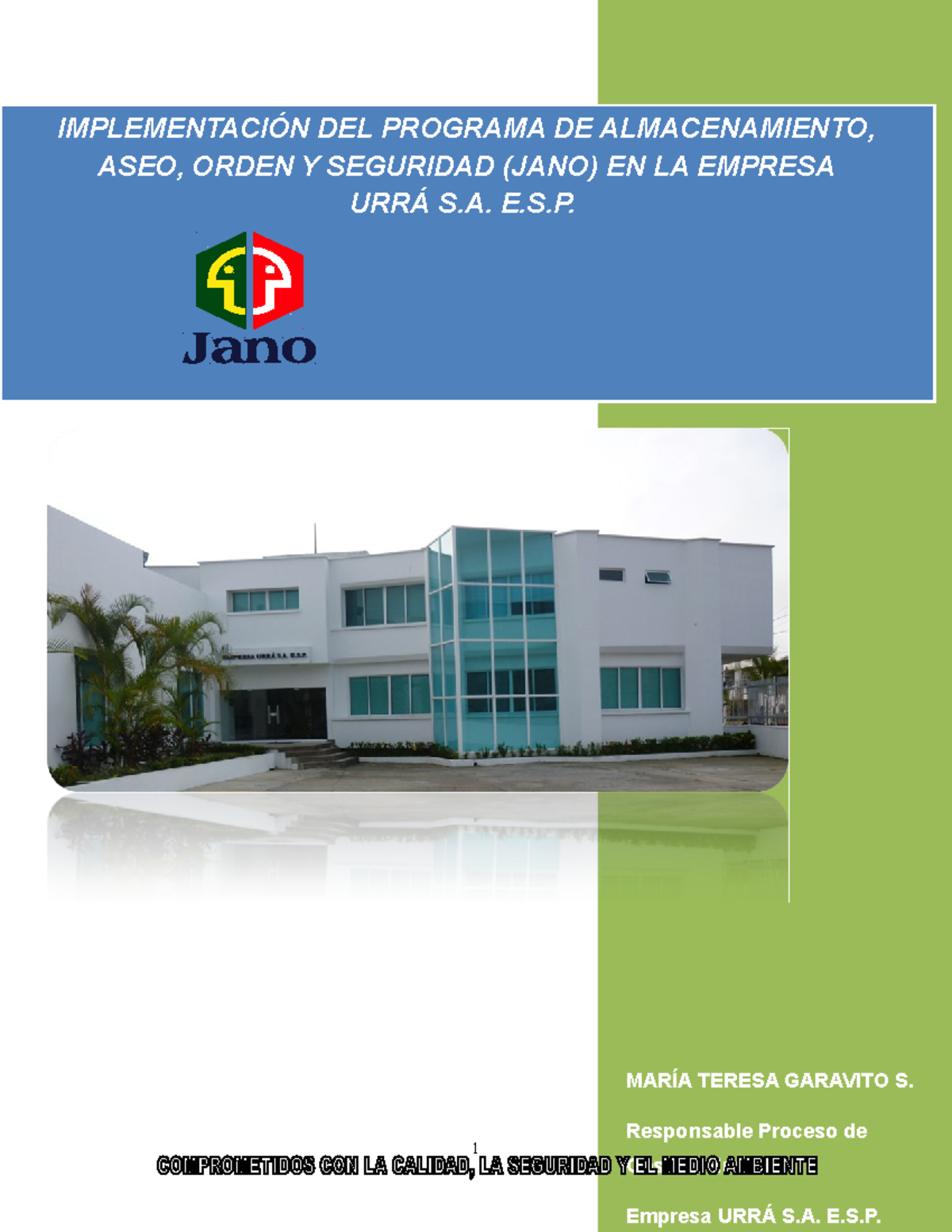 Implementación del programa de almacenamiento aseo orden y seguridad ...