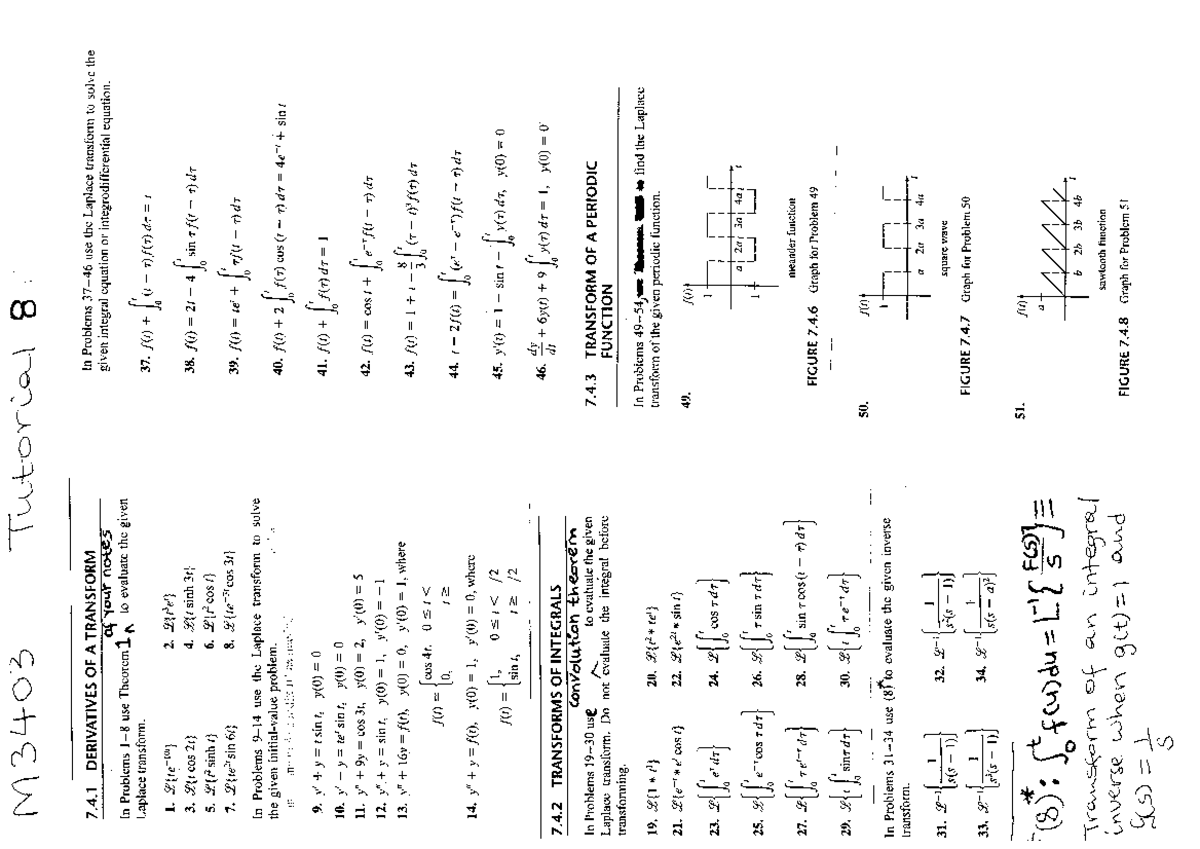 Tutorial+8 - Tutorial - Ordinary differential equatios - Studocu