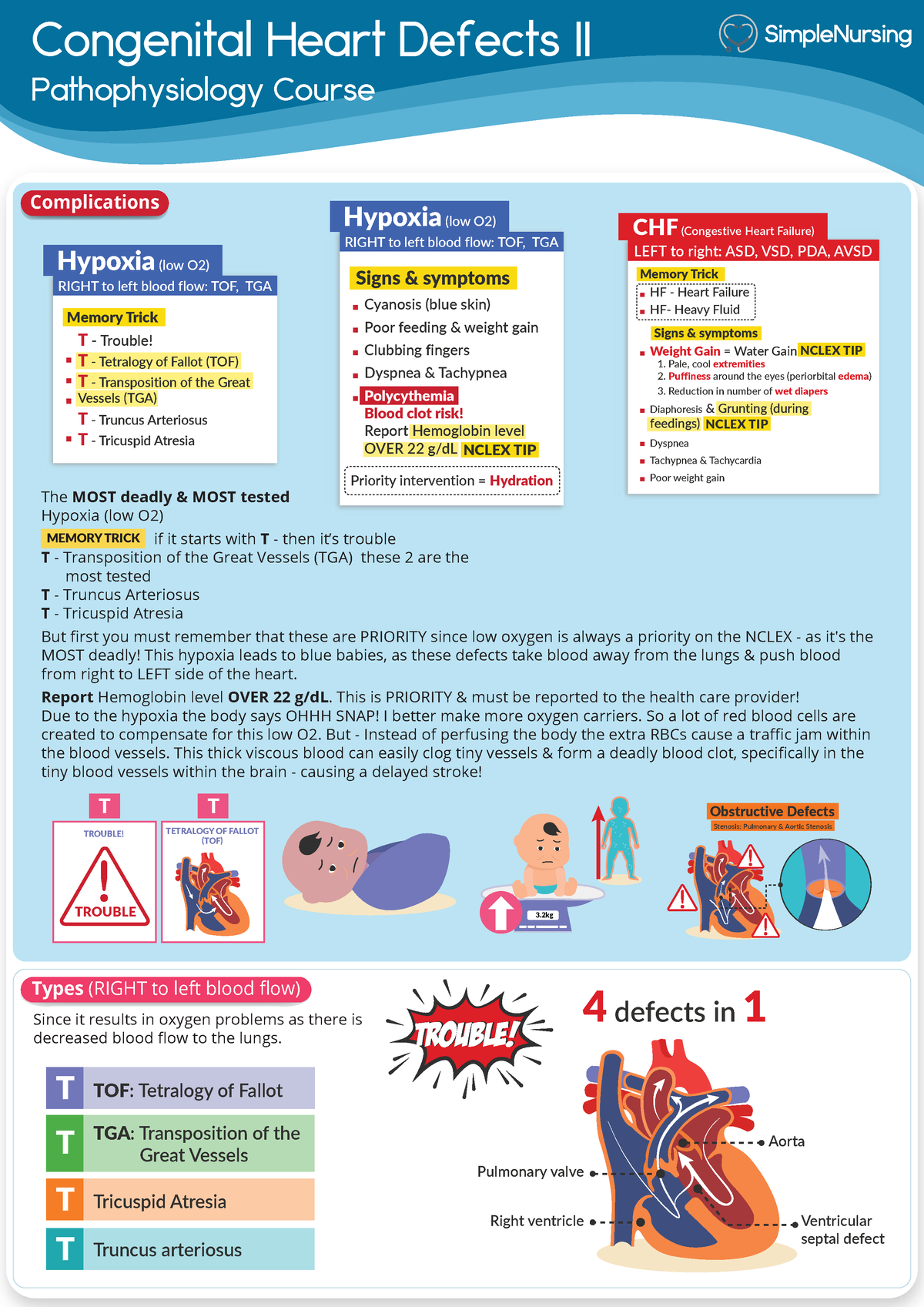 1. Heart Defects - Types - Congenital Heart Defects II Pathophysiology ...