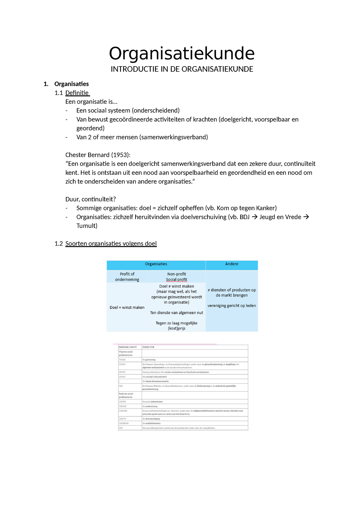 Organisatiekunde Samenvatting - Organisatiekunde INTRODUCTIE IN DE ...