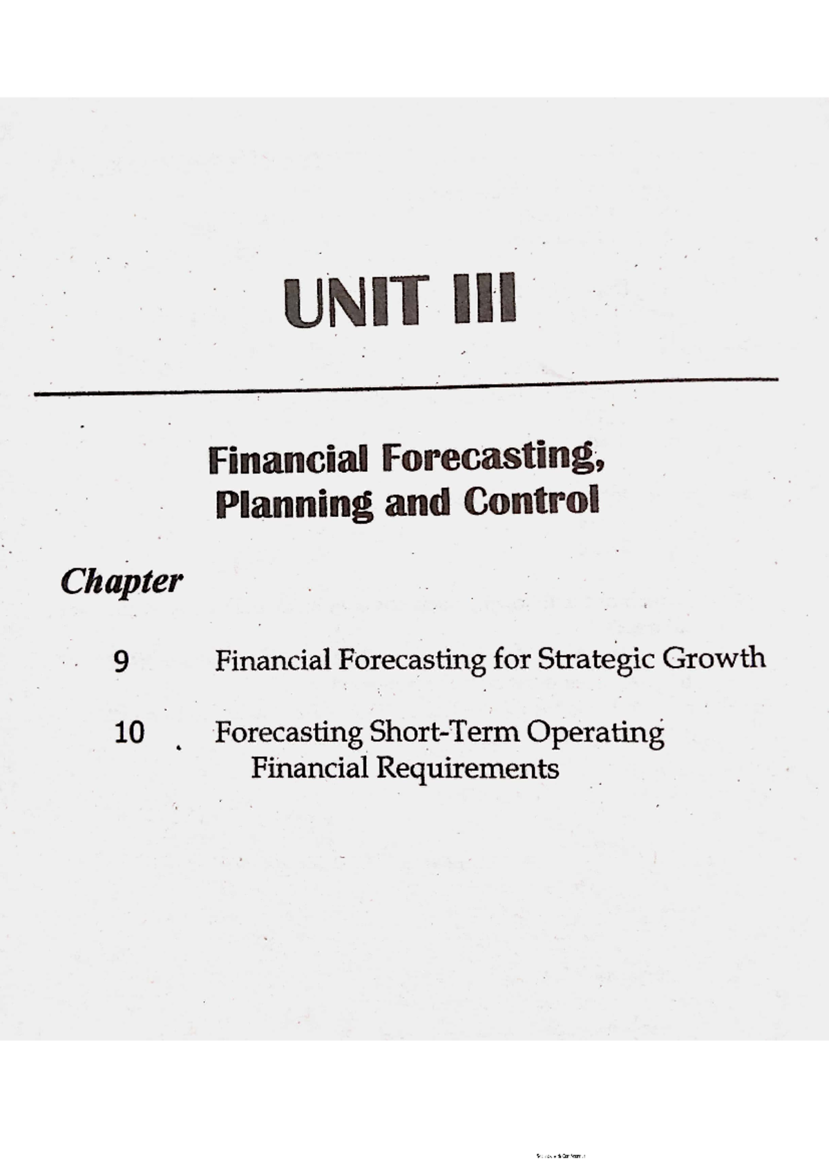 Financial Management - Chapter 9-10 - BS Accountancy - Studocu