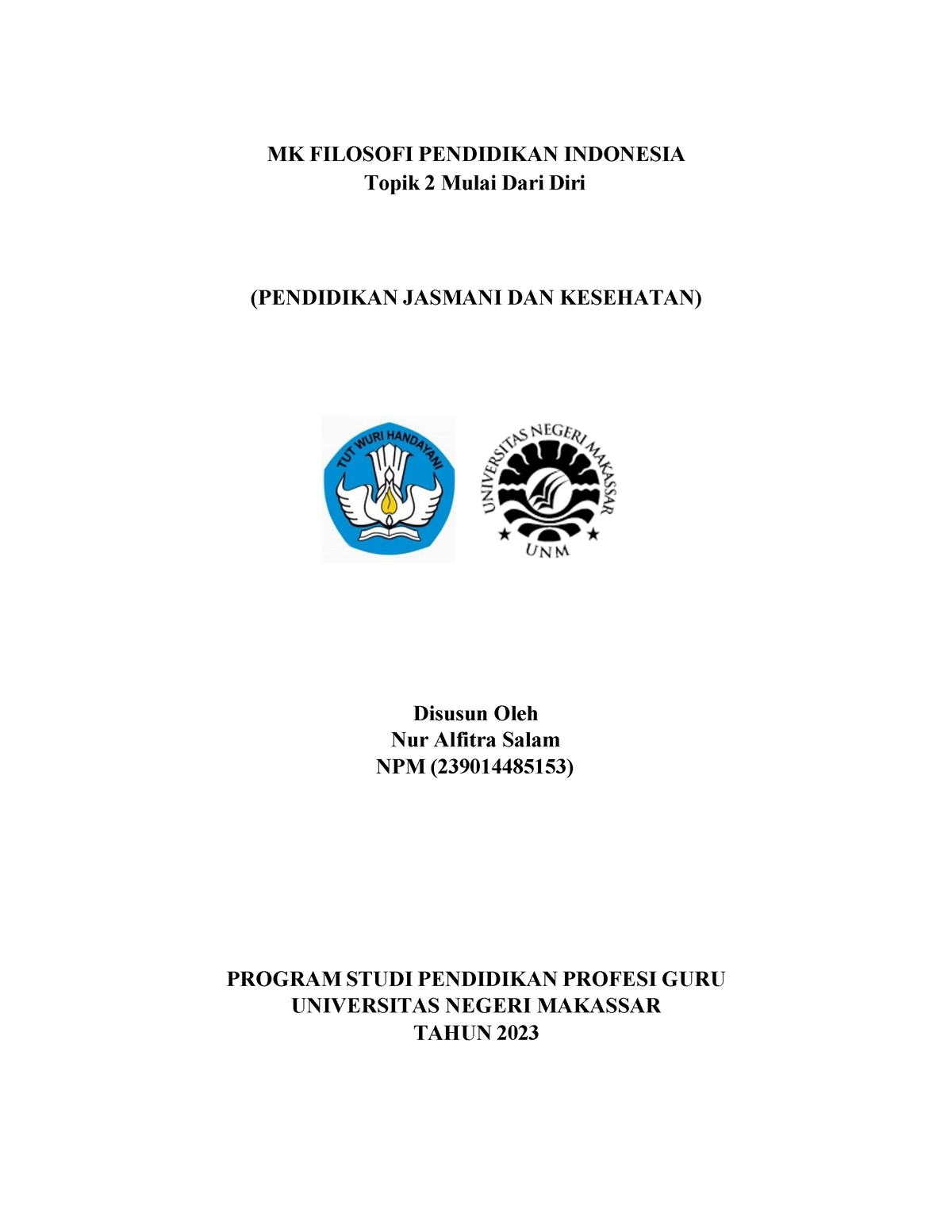 Topik 2 Mulai DIRI Filosofi Nanas - MK FILOSOFI PENDIDIKAN INDONESIA ...