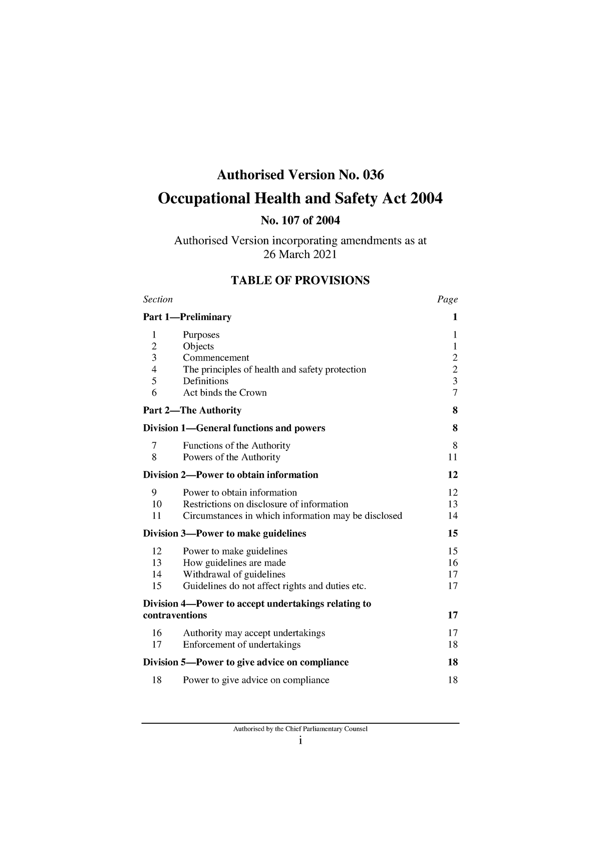 05-occupational-health-and-safety-act-2004-authorised-by-the-chief