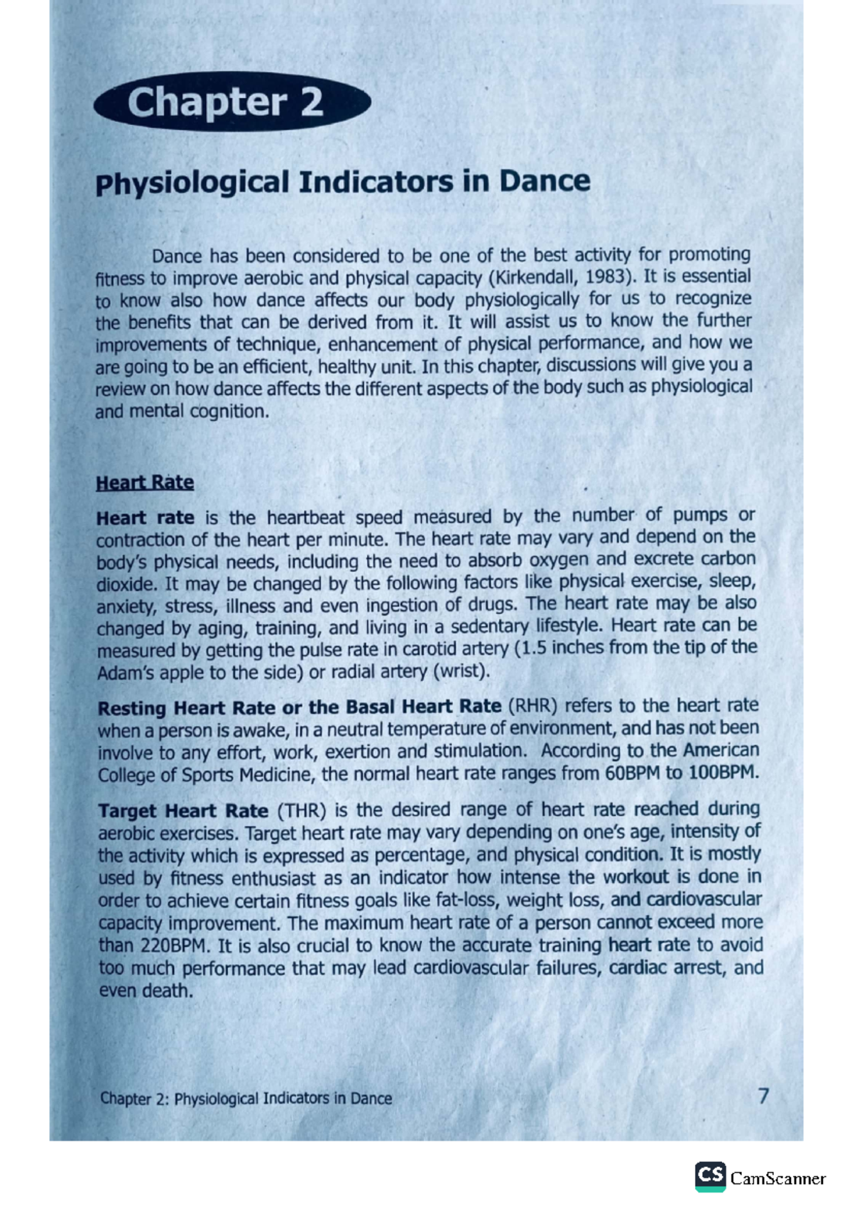 Chapter 2 - Physical Education - Studocu