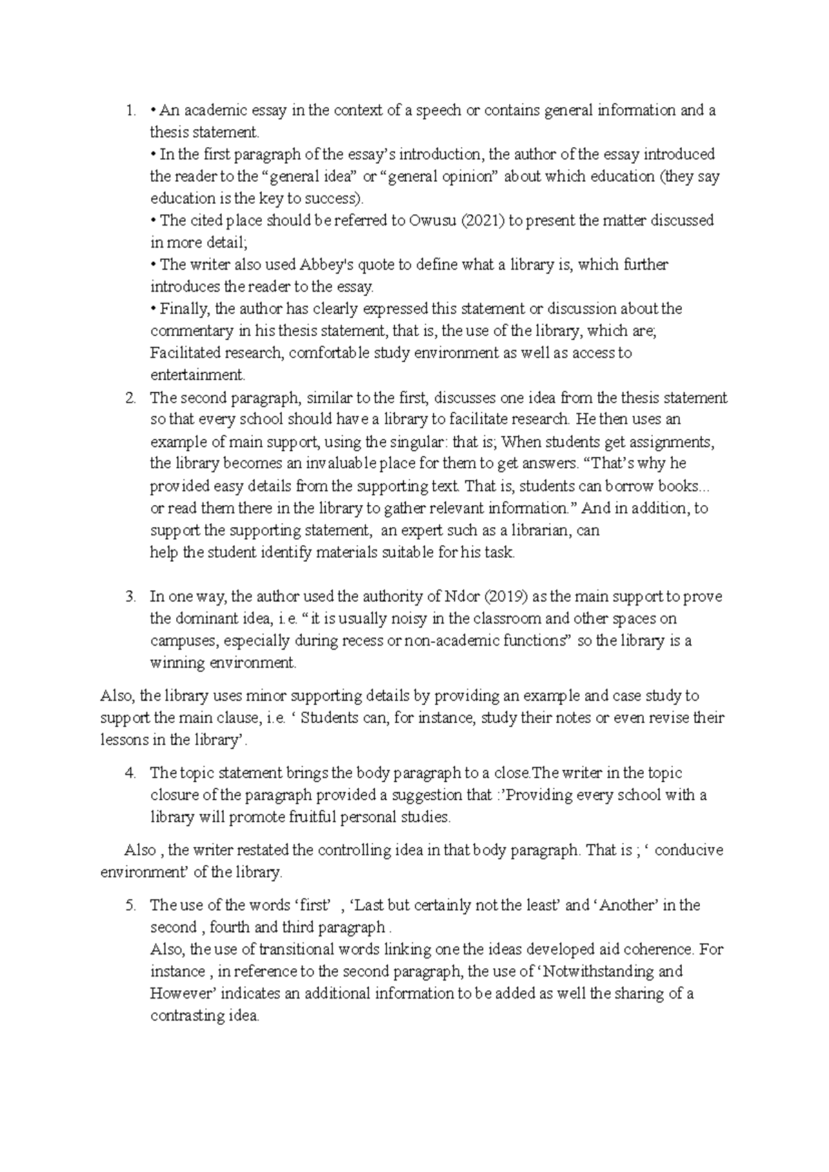 Academic writing assignment - • An academic essay in the context of a ...
