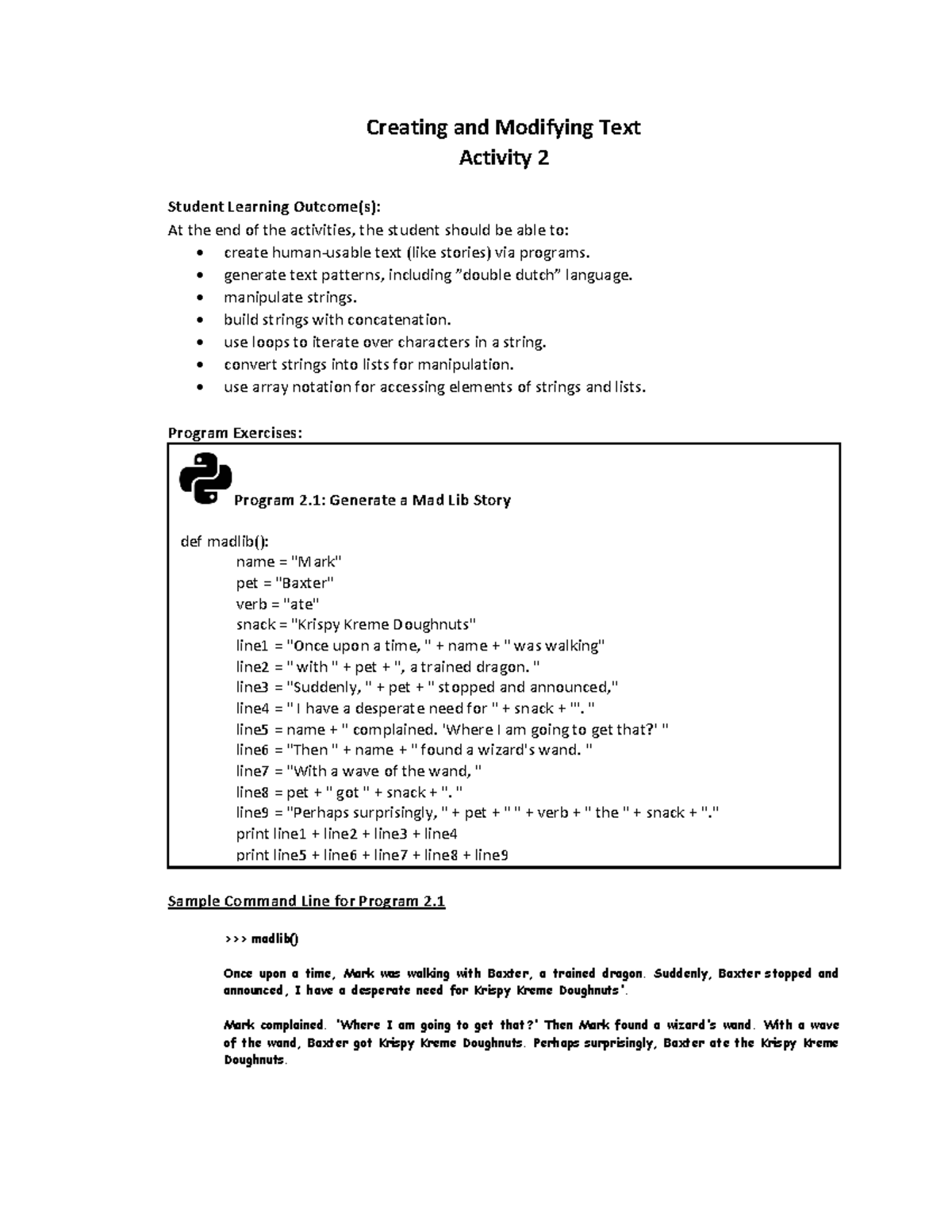 Activity 02 Creating and Modifying Text - Creating and Modifying Text ...